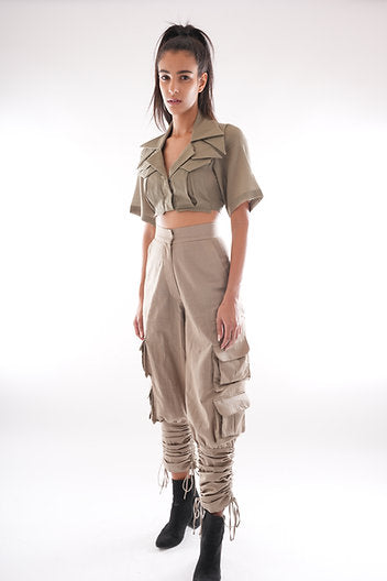 Ce'ce Linen Cargo Pants