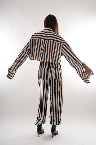 Pinstripe Cargo Pants
