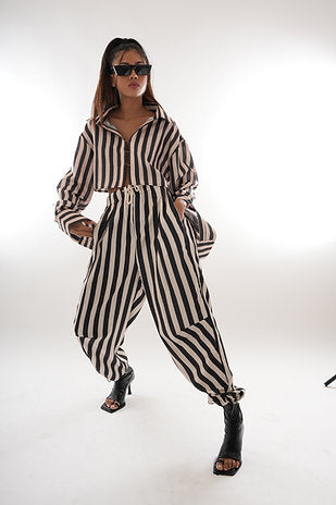 Pinstripe Cargo Pants