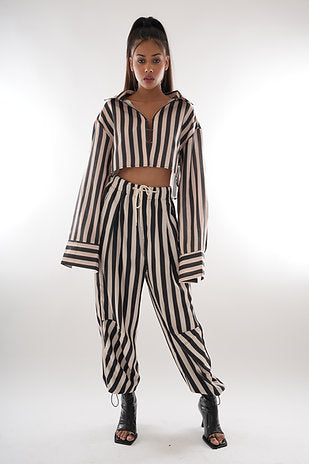 Pinstripe Cargo Pants