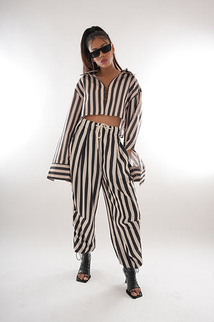 Pinstripe Cargo Pants