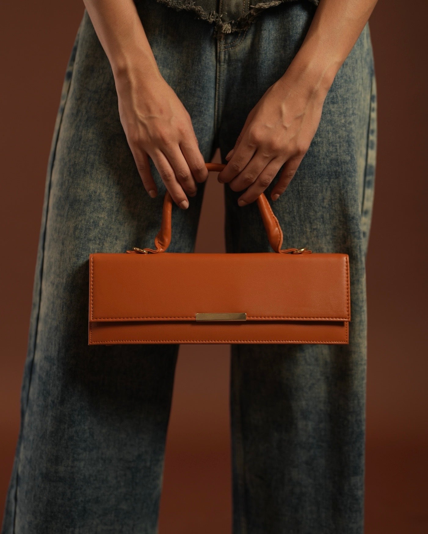 Terra Box Bag - Tan
