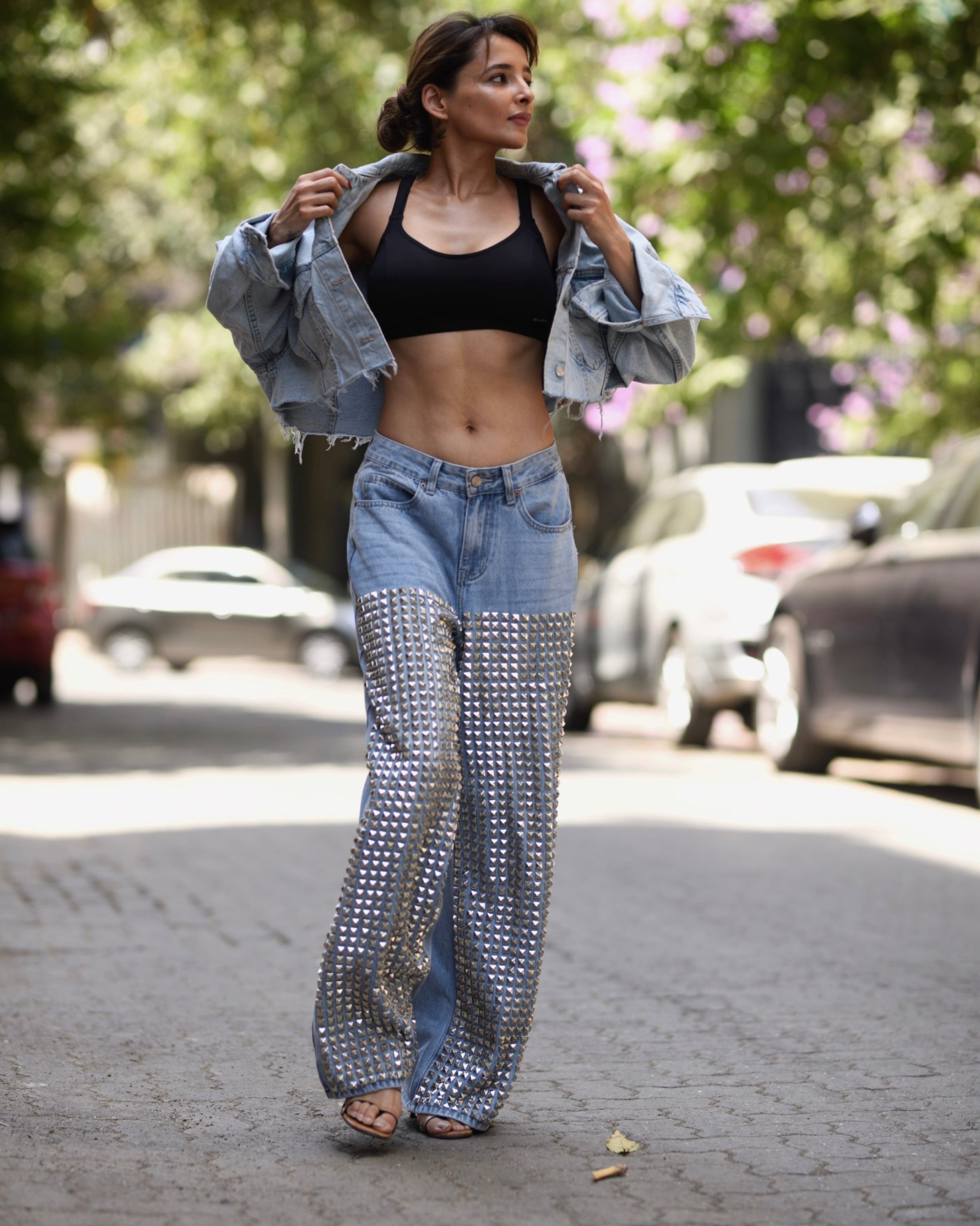 Boyfriend Studded Jeans
