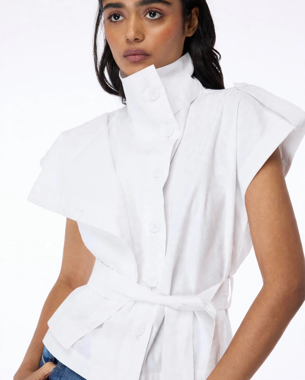 Belted Sculpt Vest