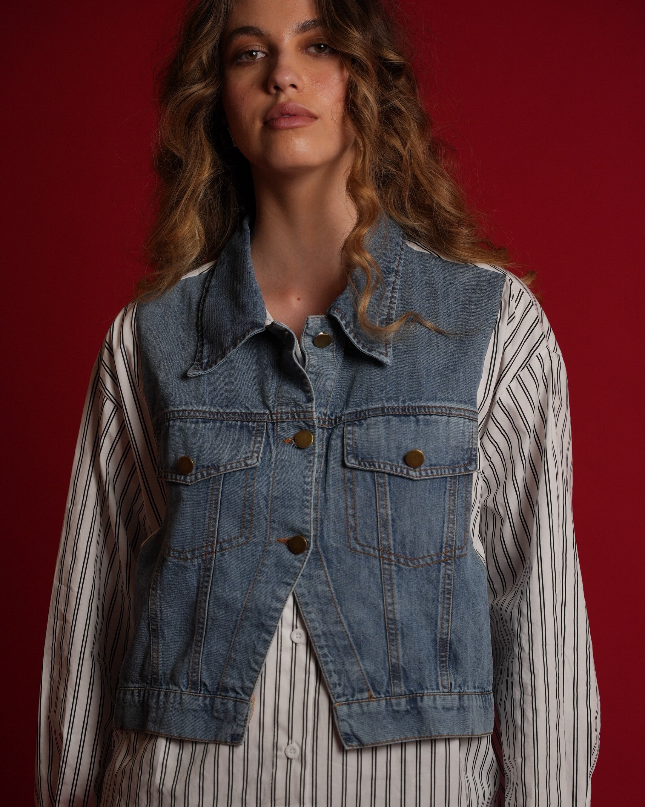 White Pinstripe Shirt