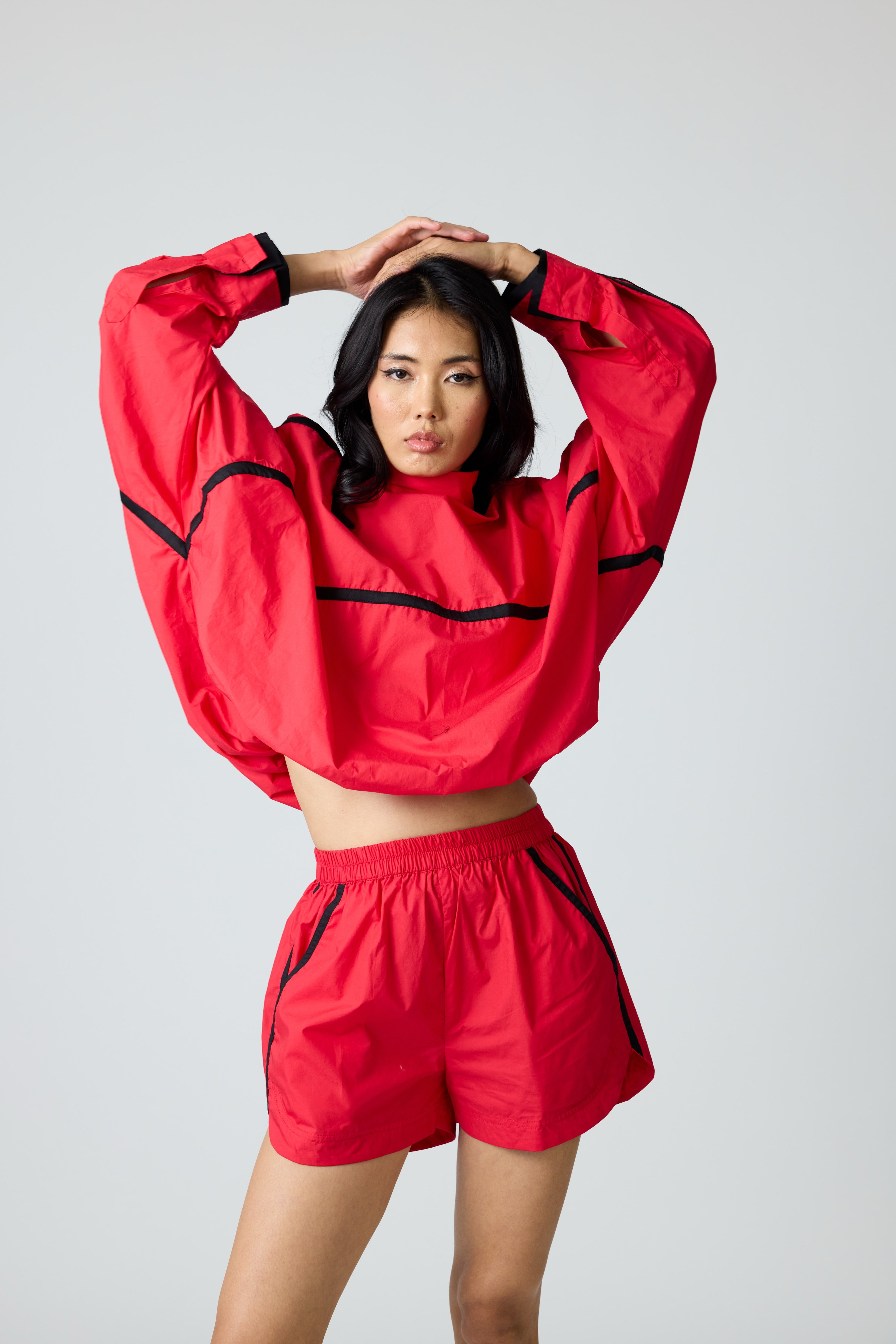 Red Block Shorts