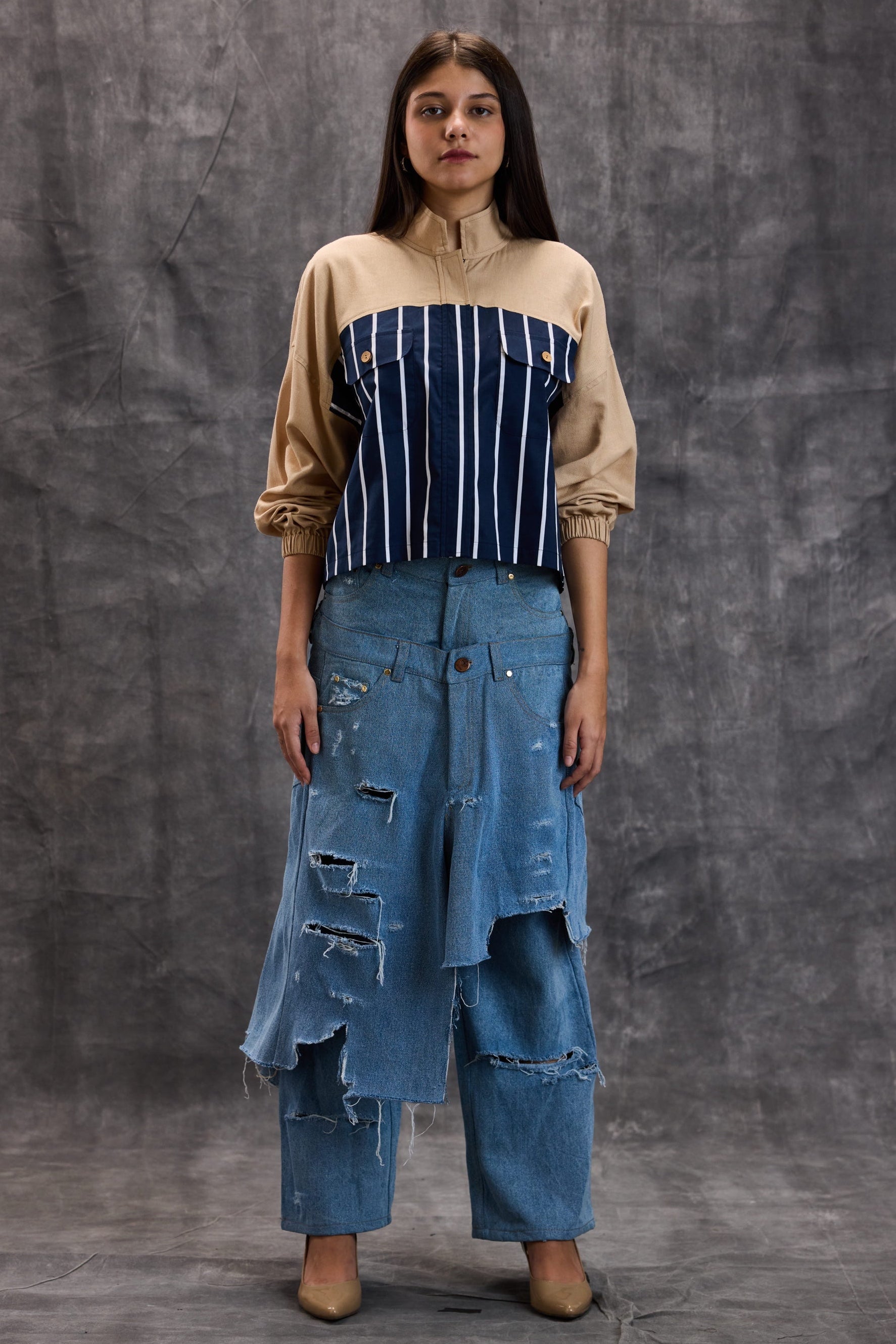 Harbor Stripe Utility Shirt