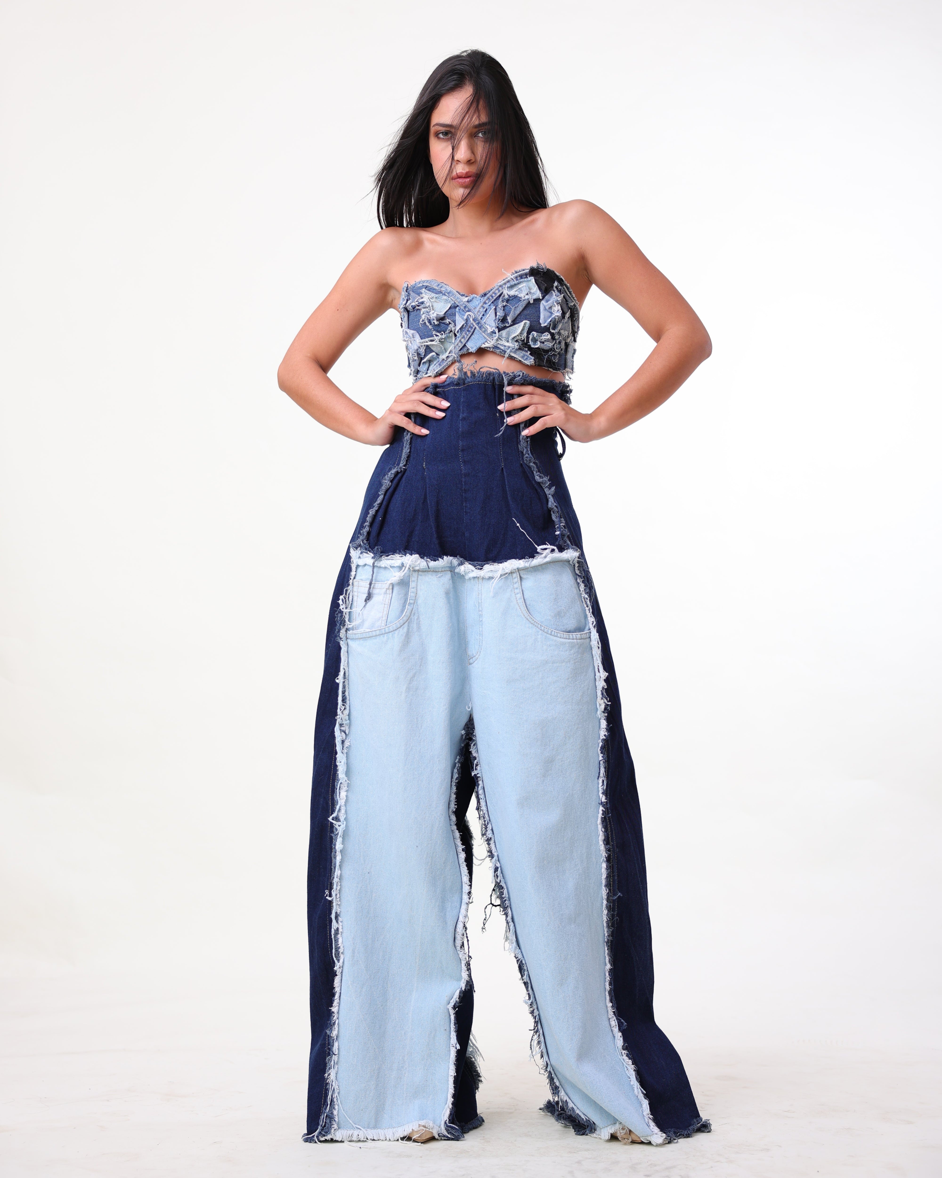 Georgie Corset Denim