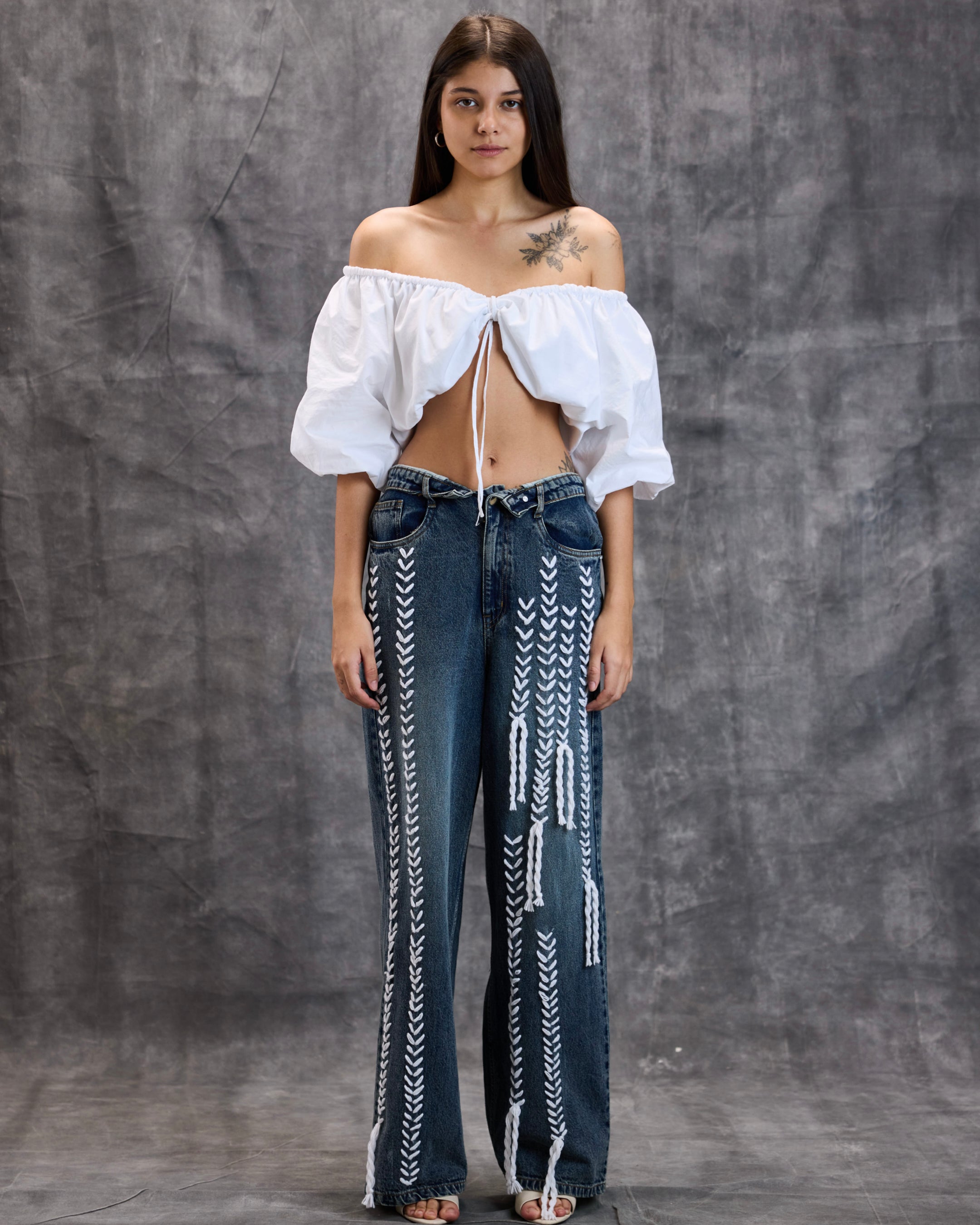 Embroidered Denim