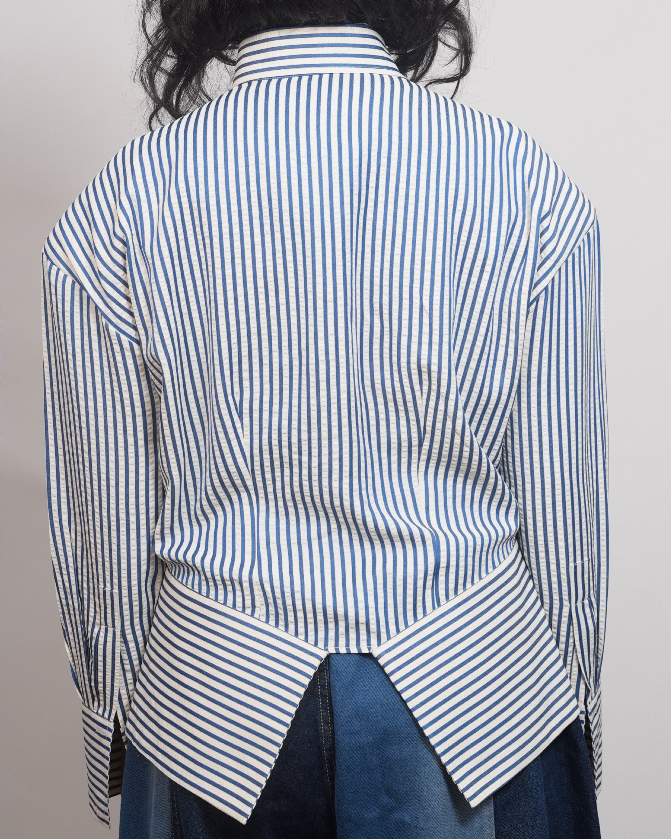 Structured stripes shirt