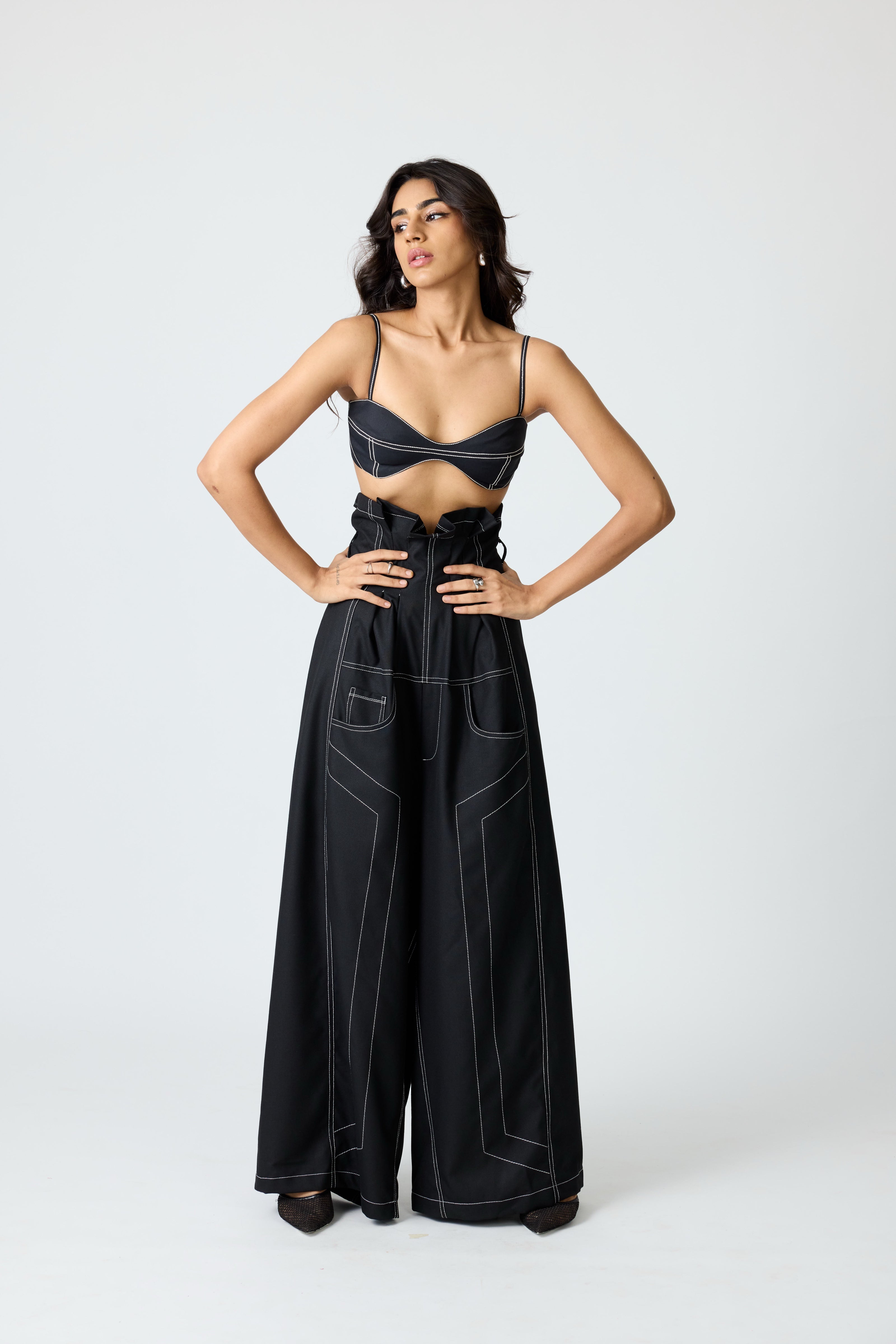 Erryn Black Georgie Corset Denim