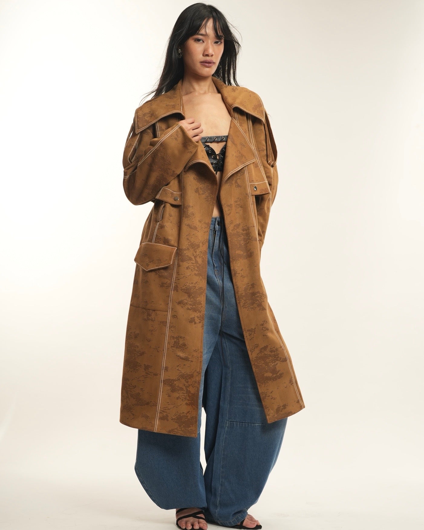 Suede Trenchcoat