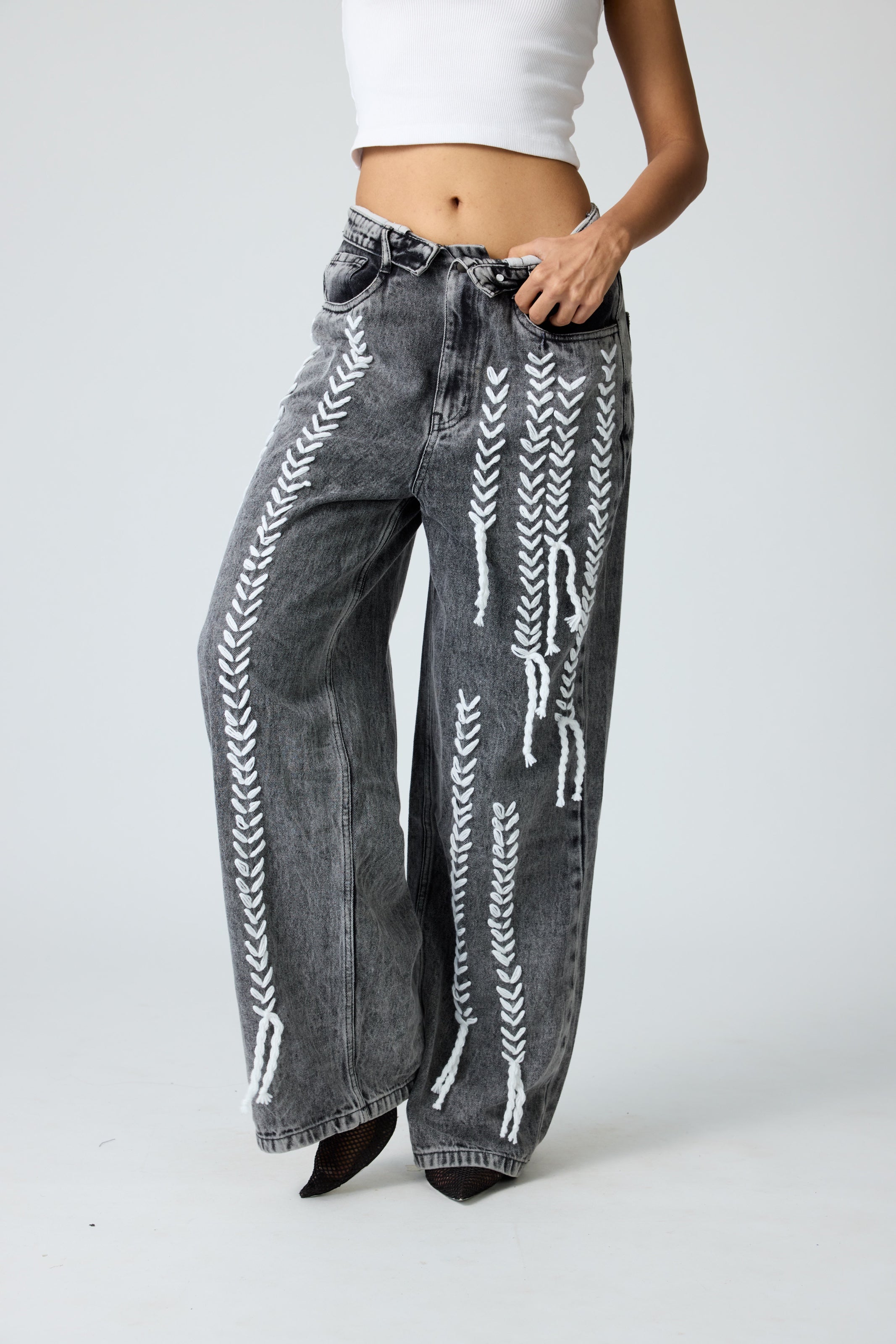 Embroidered Denim