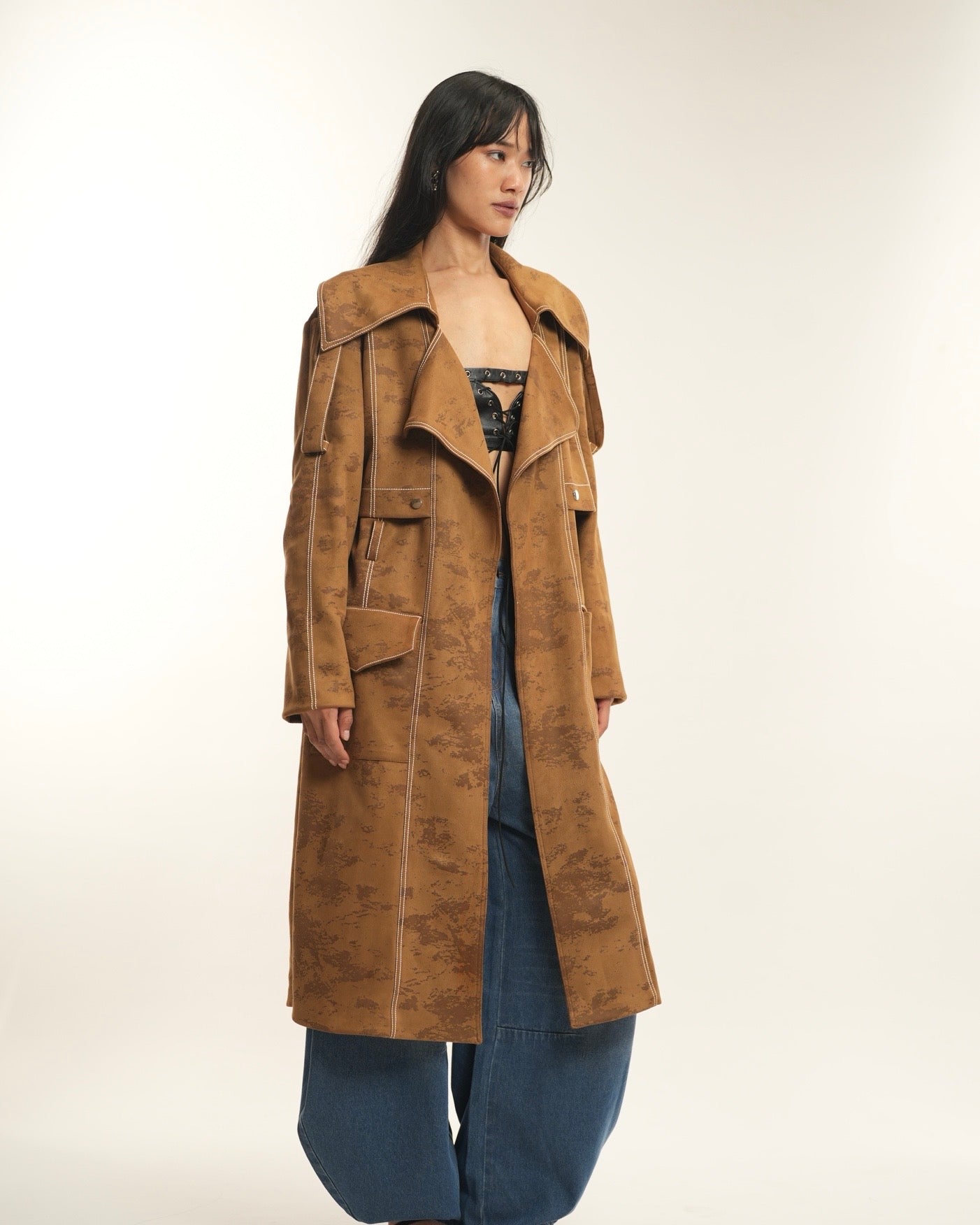 Suede Trenchcoat