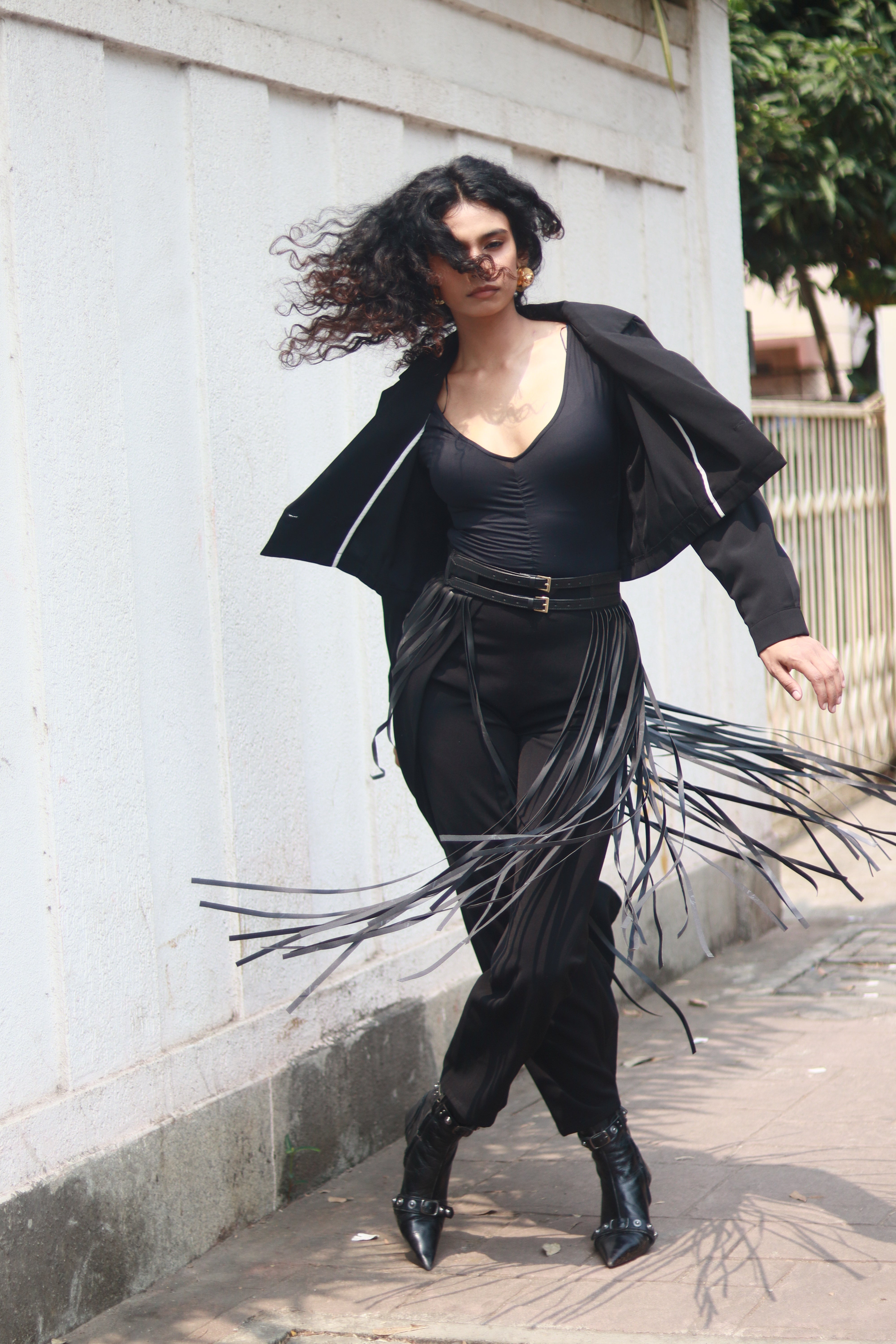 Midnight Fringe Belt