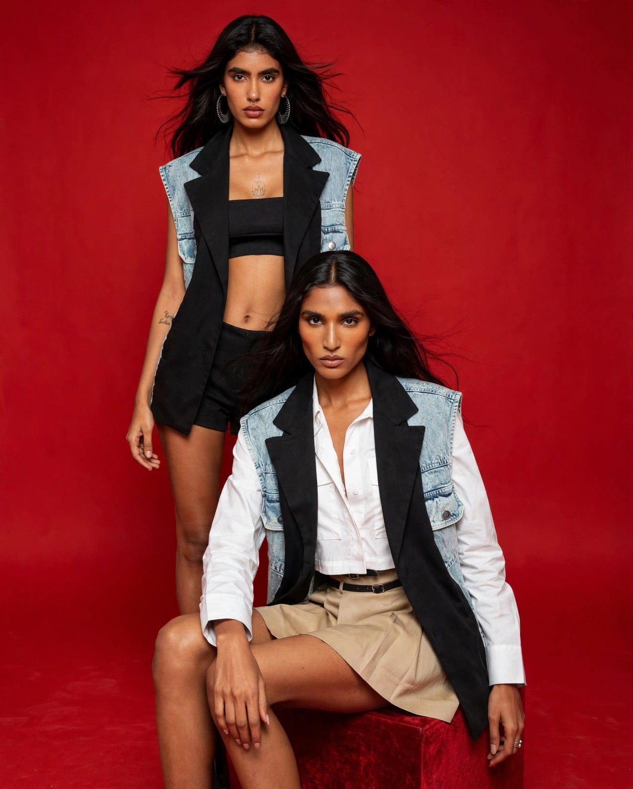 Dual Denim vest