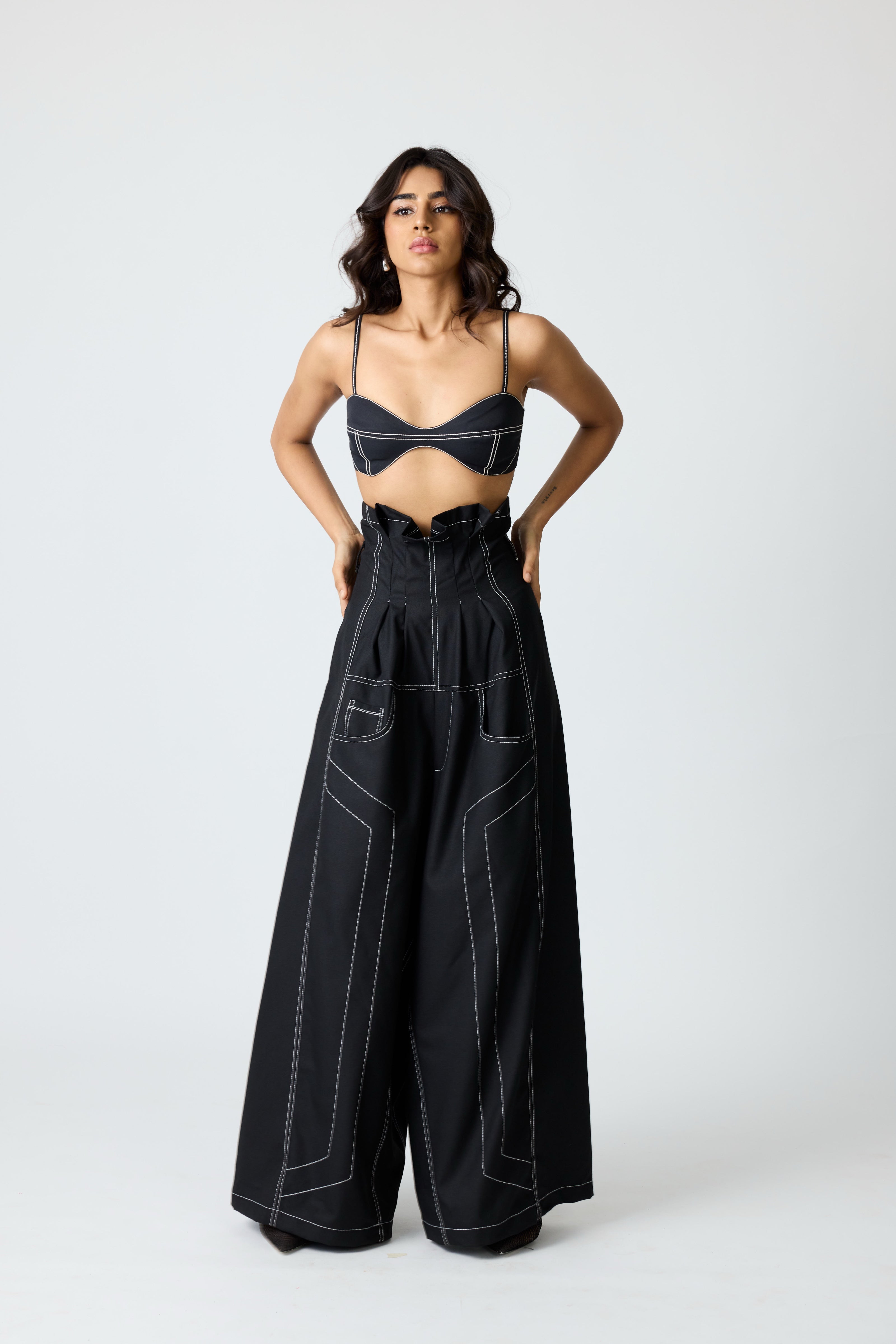 Erryn Black Georgie Corset Denim