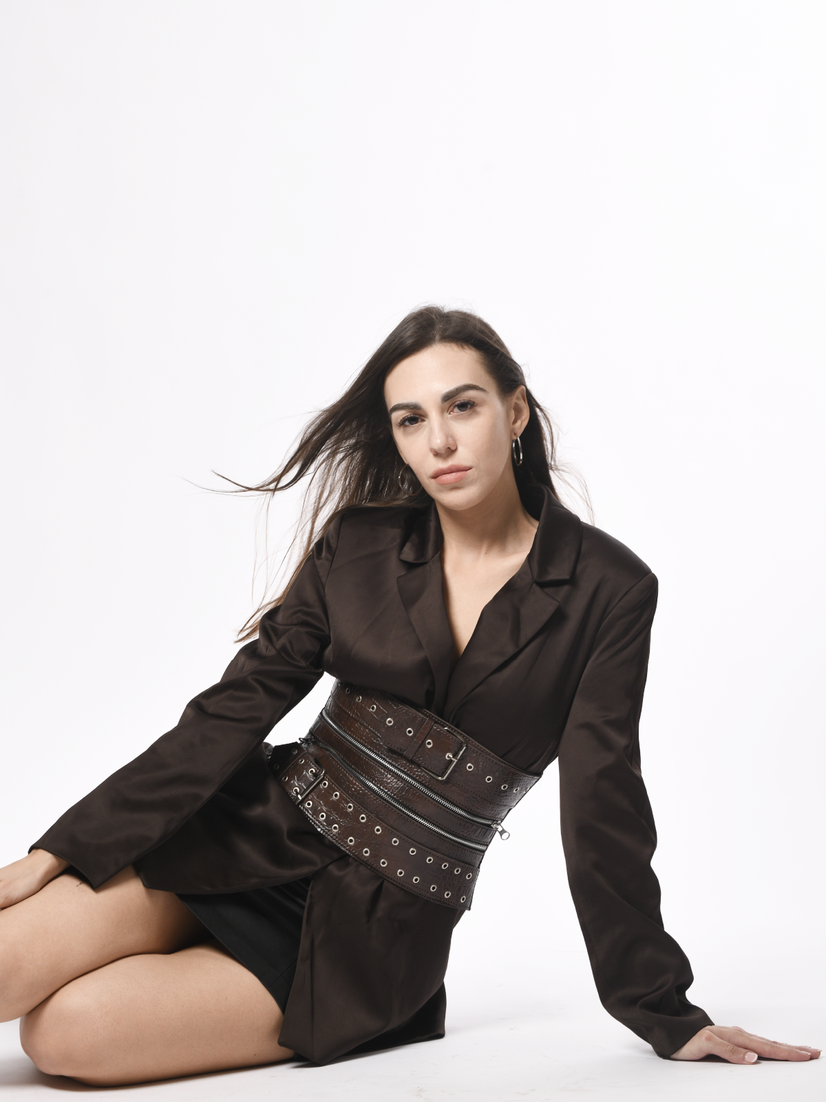 Vintage Croc Embossed Broad Belt