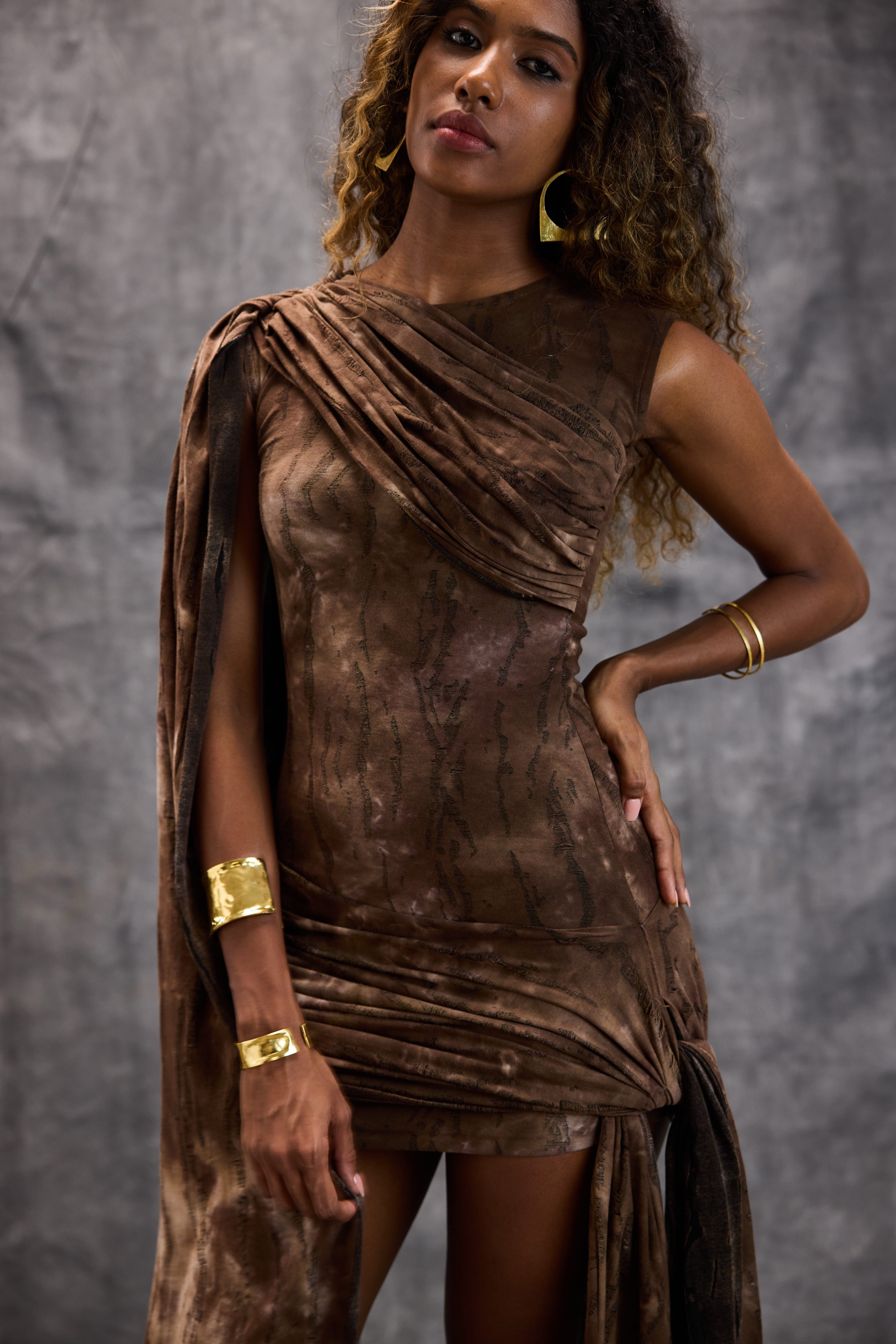 Brown Bodycon Dress