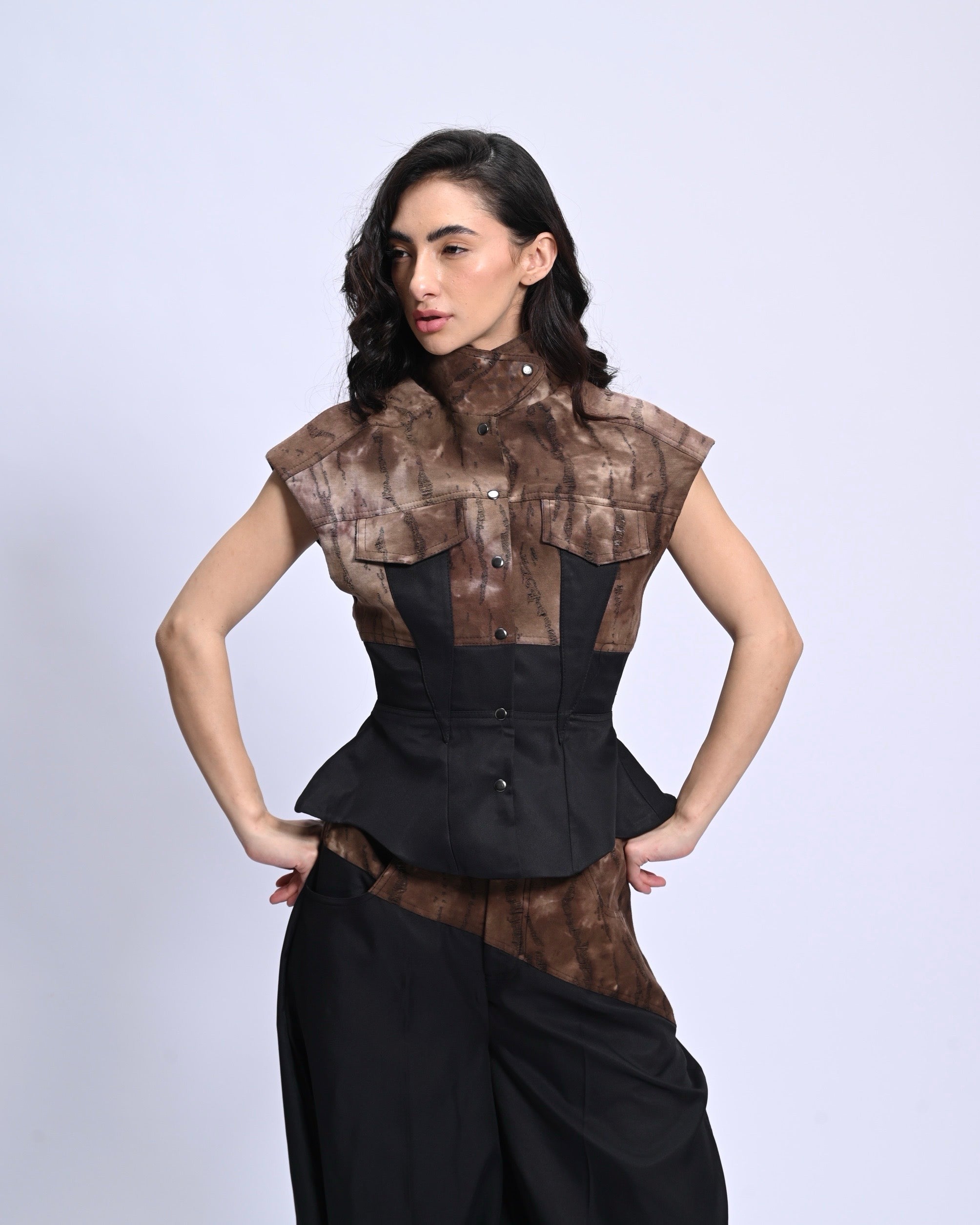 Umber Corset Shirt