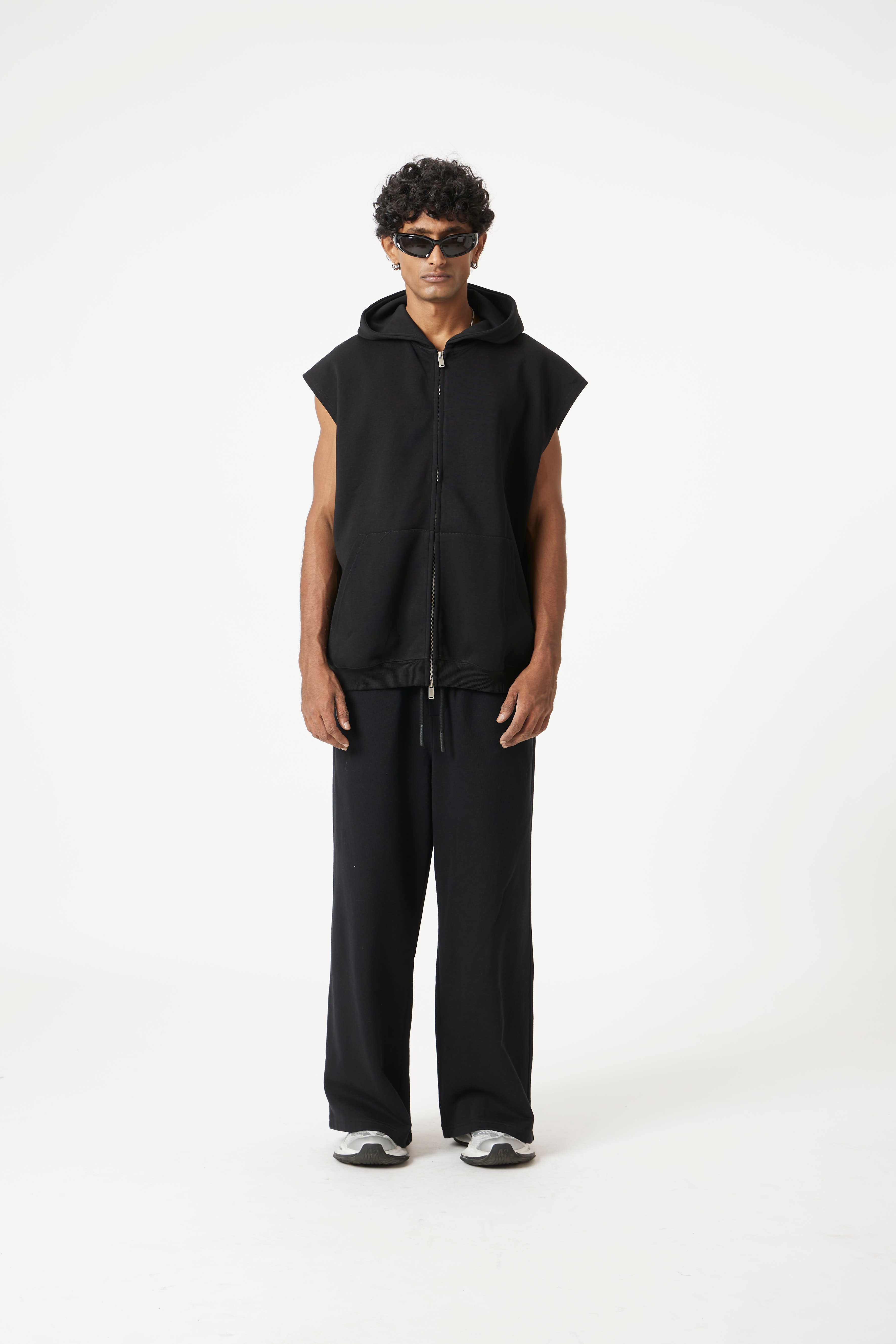 Black Easy Drop Pants