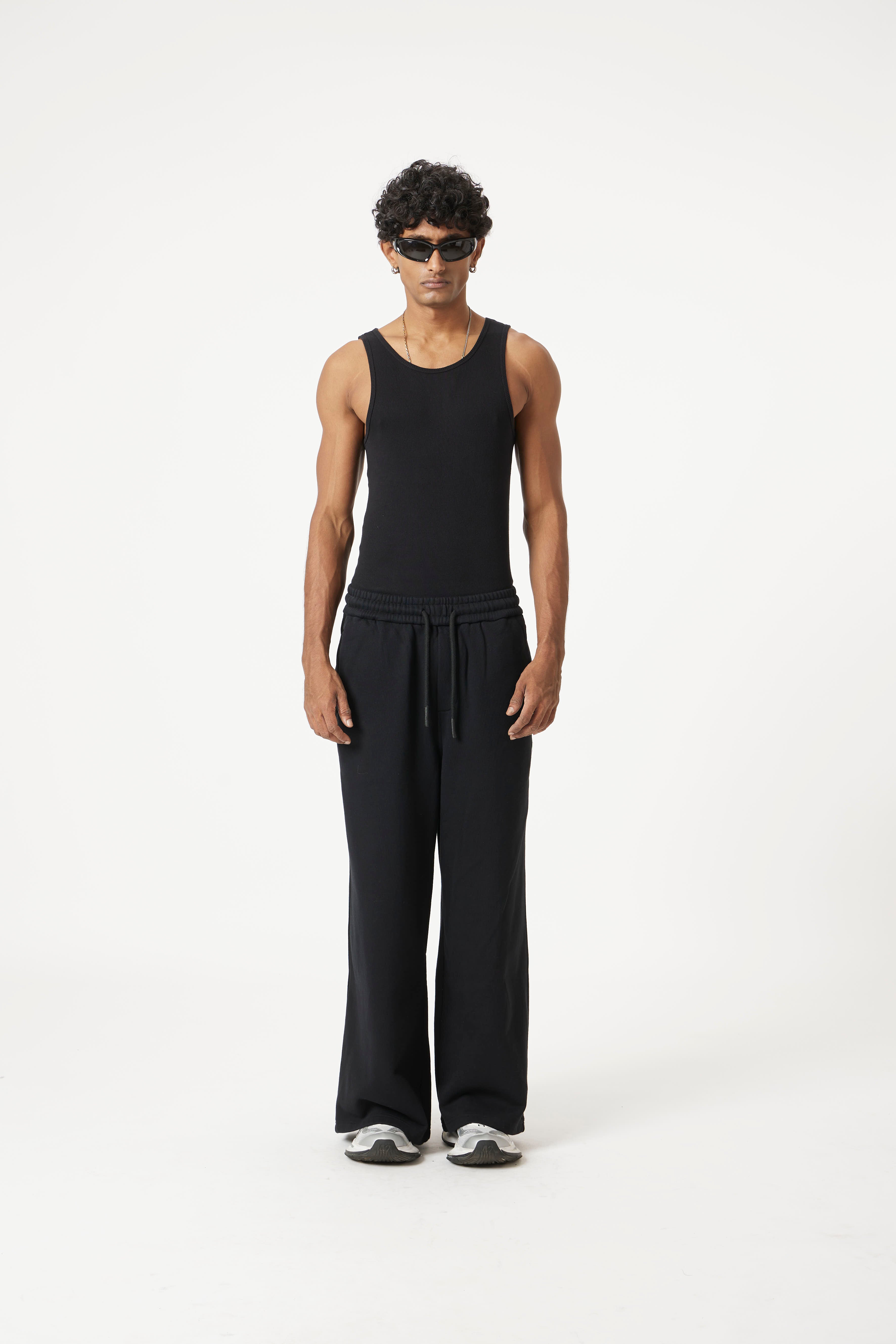 Black Easy Drop Pants