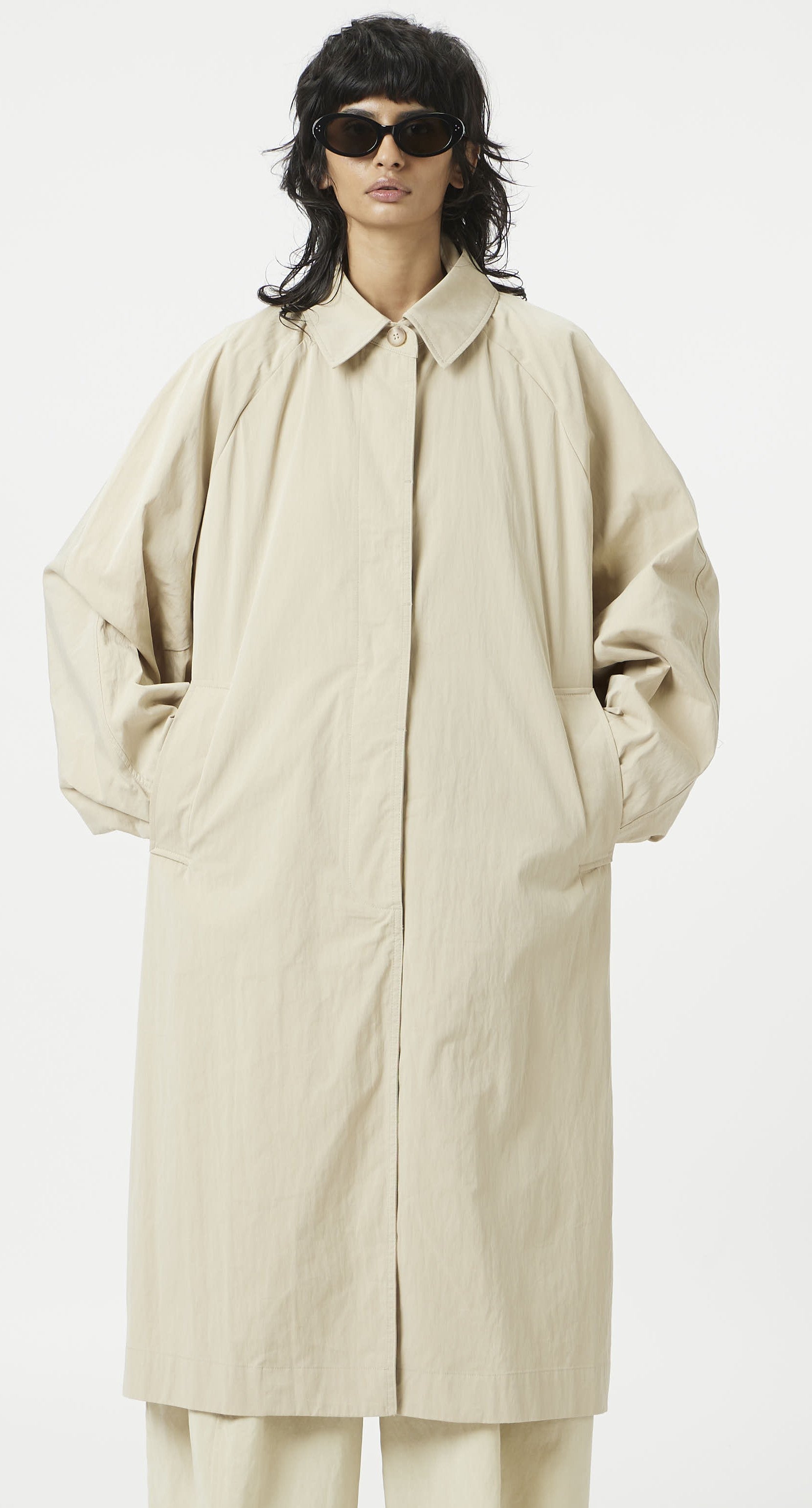 Biege Staple Trench