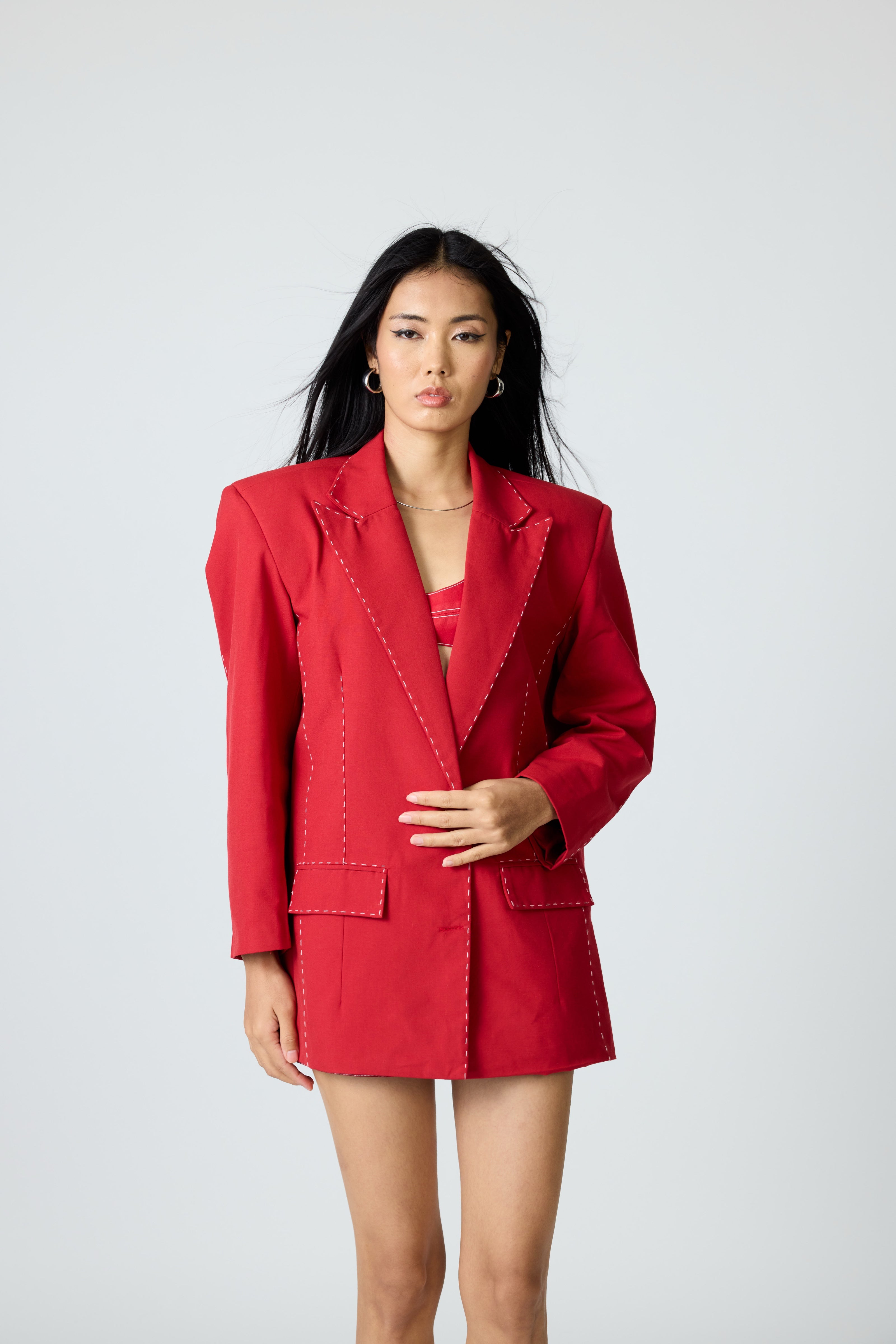 Erryn Red Blazer