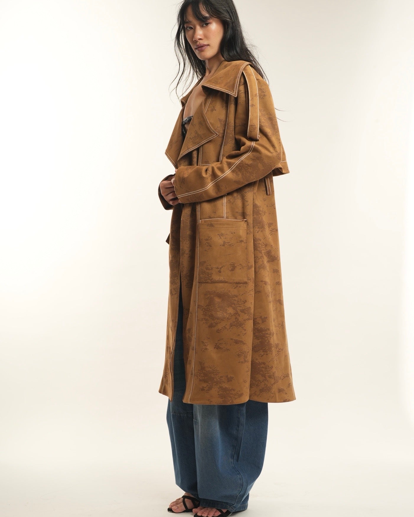 Suede Trenchcoat