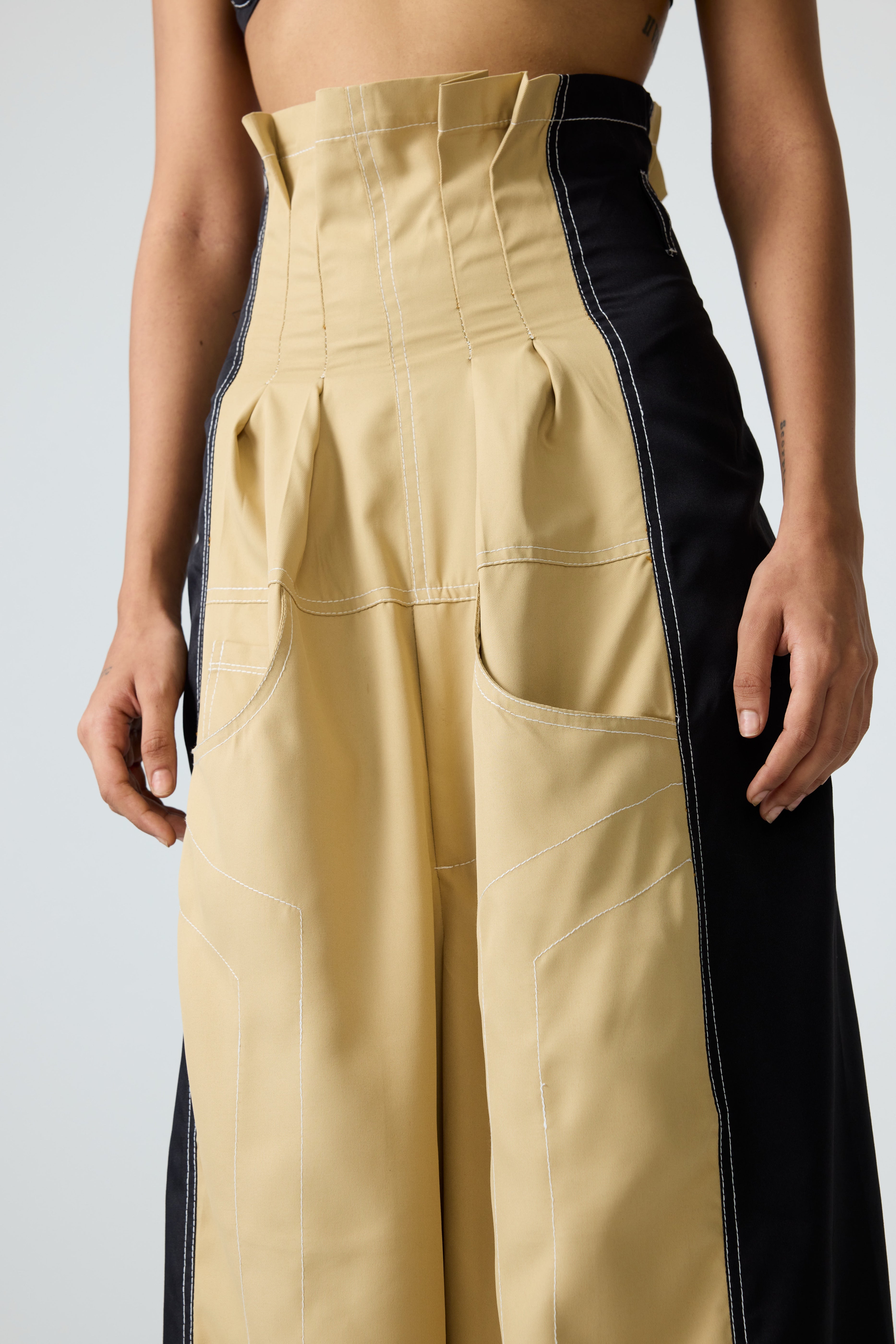 Erryn Beige Georgie Corset Denim