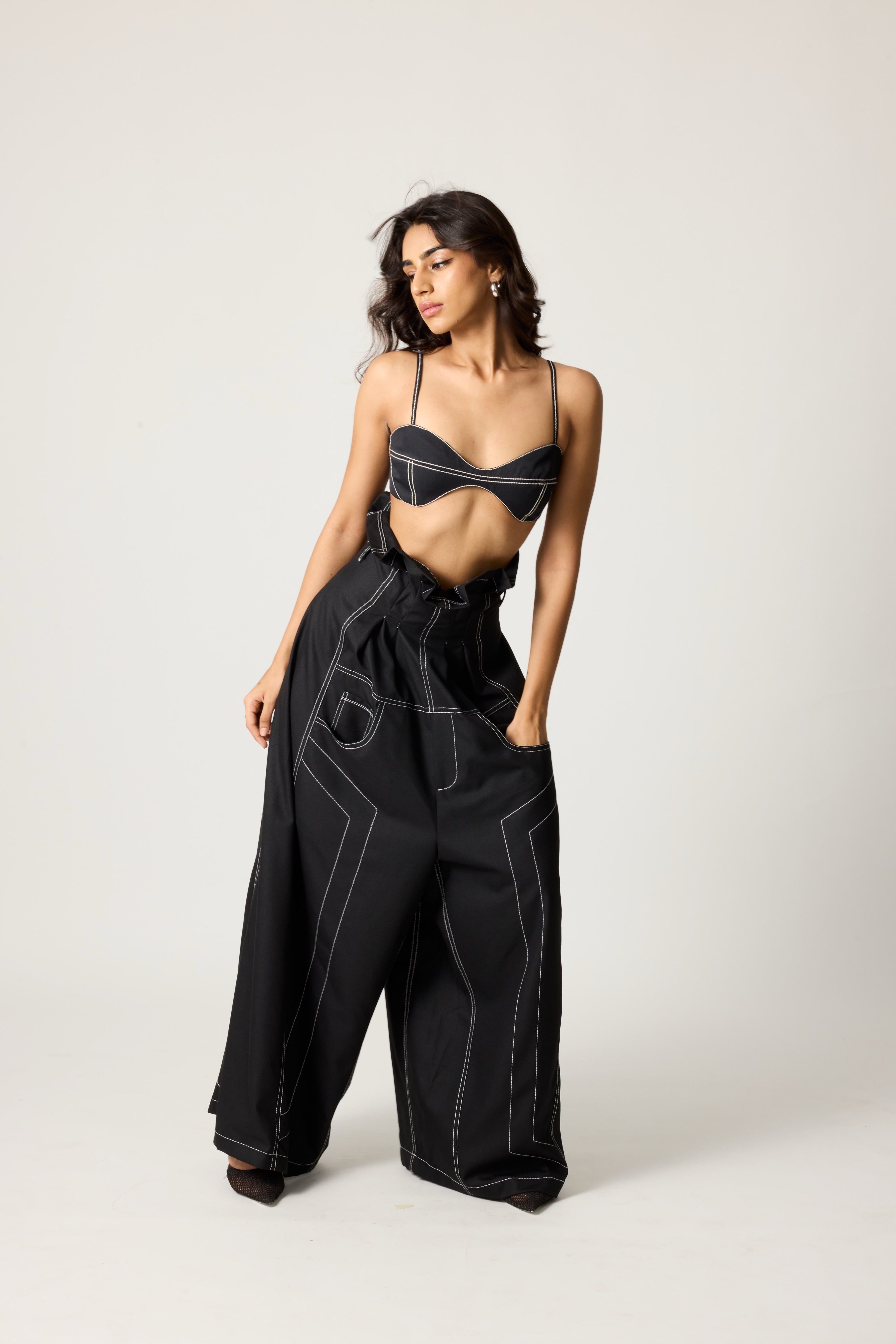 Erryn Black Georgie Corset Denim