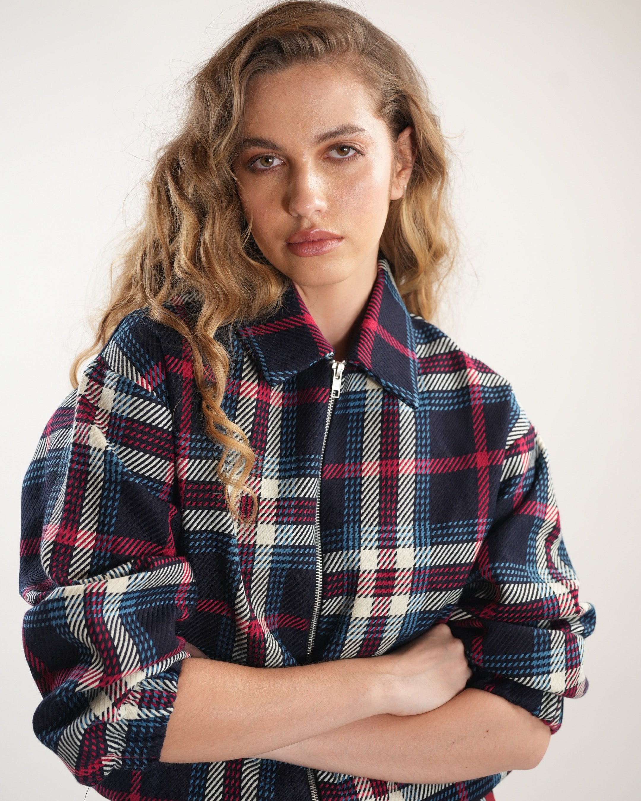 Tri-colour Tartan Jacket