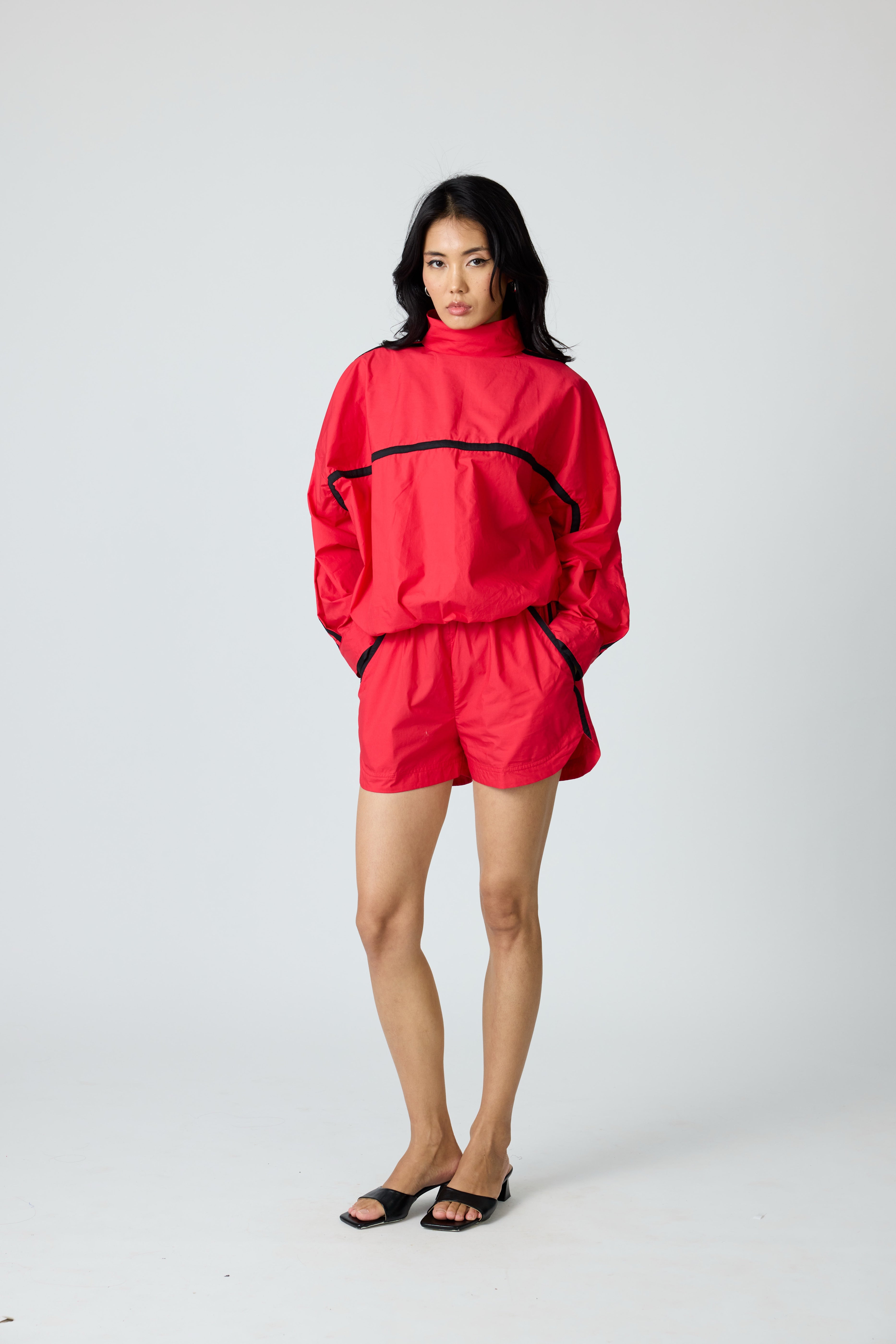 Red Block Shorts