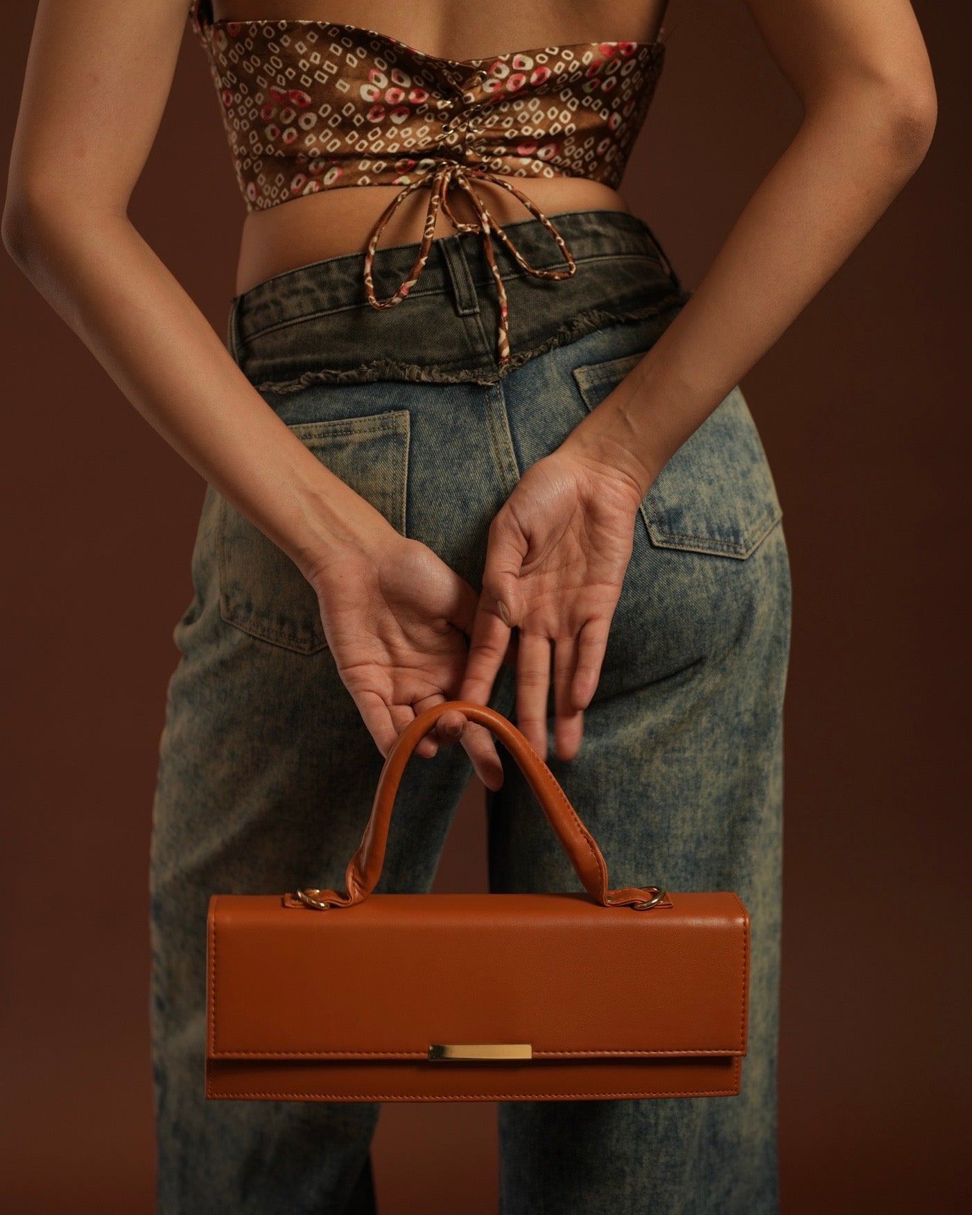 Terra Box Bag - Tan