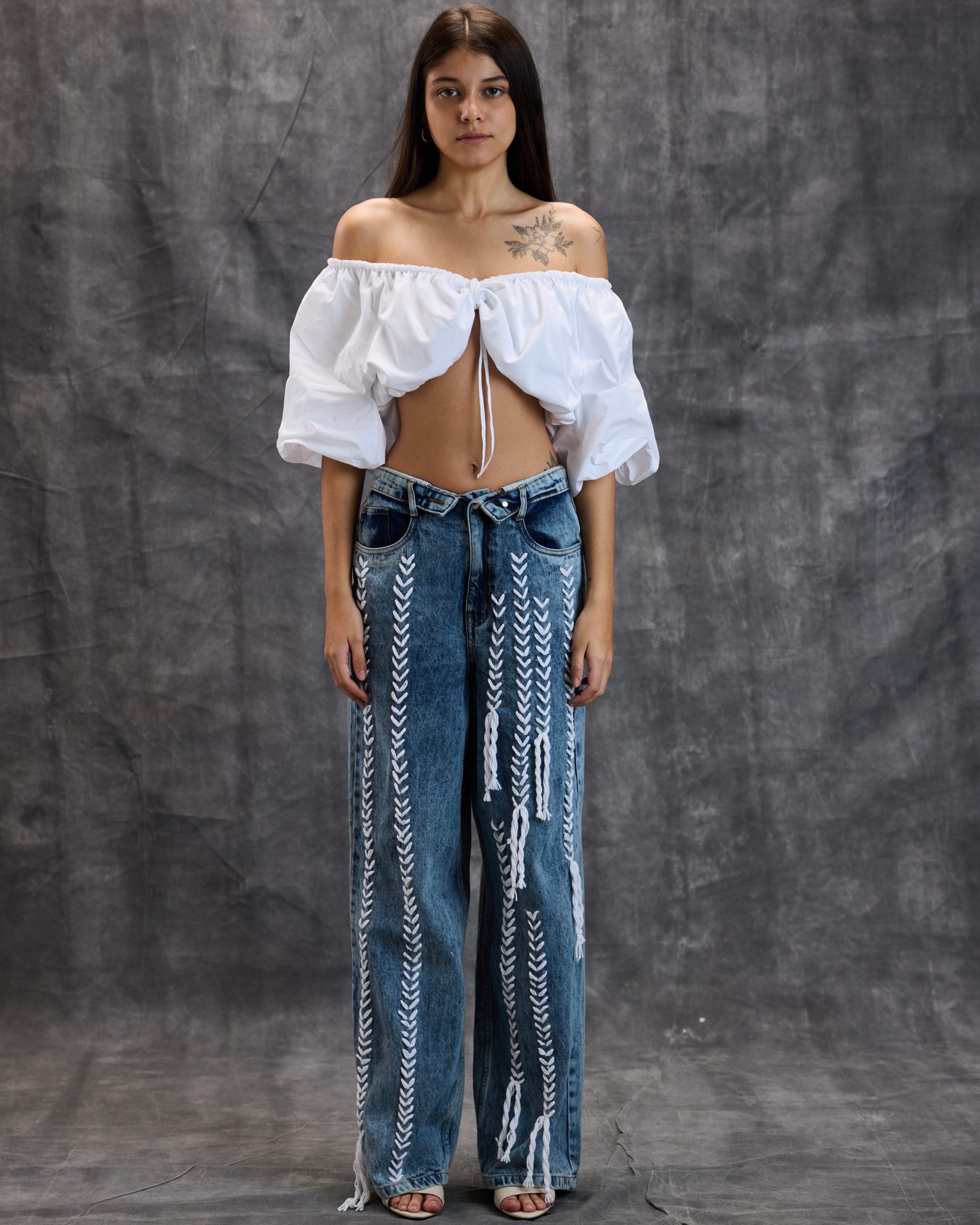 Embroidered Denim