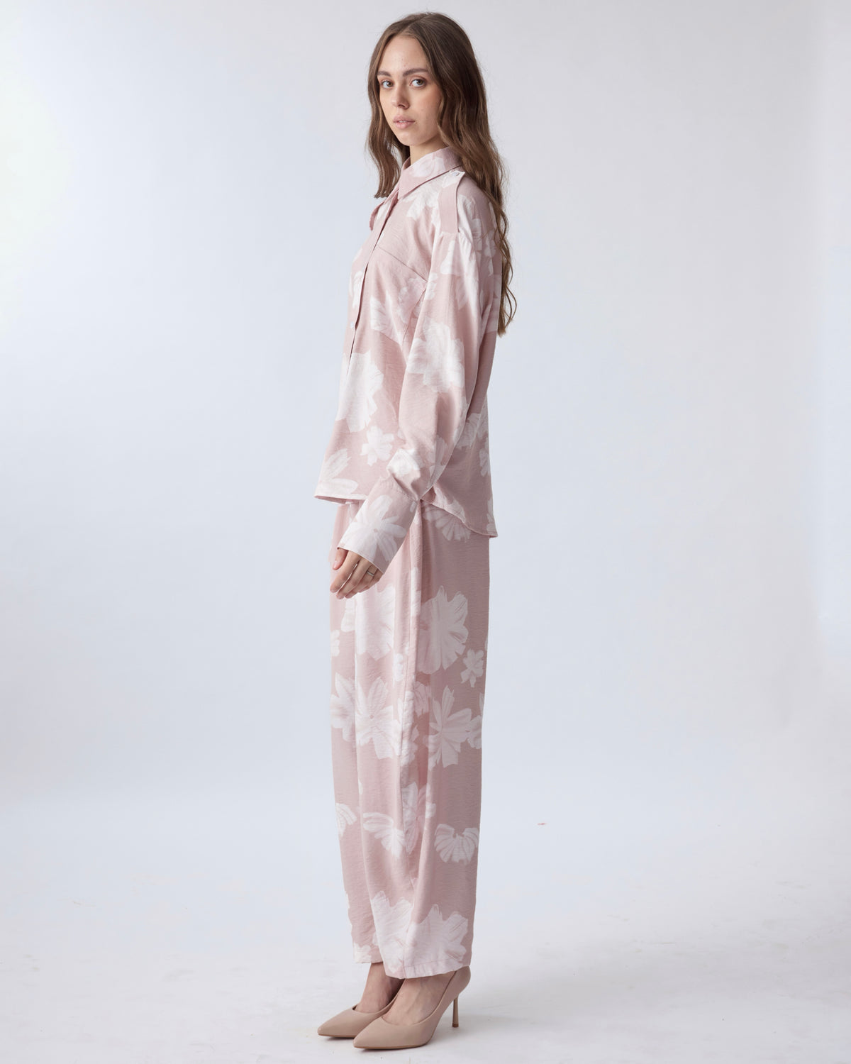 BLUSH BLOOM UTILITY SHIRT