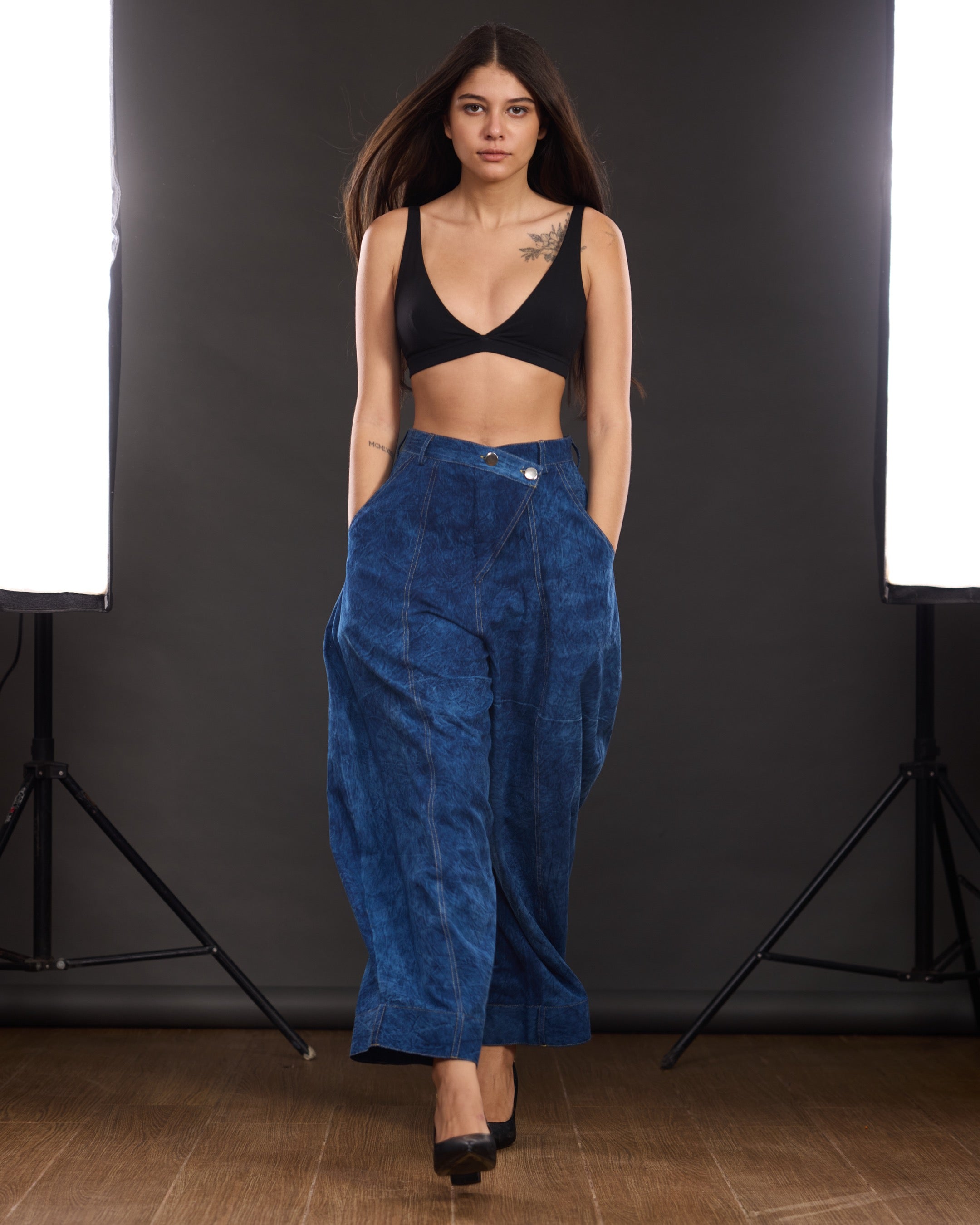 Washed Barrel Denim