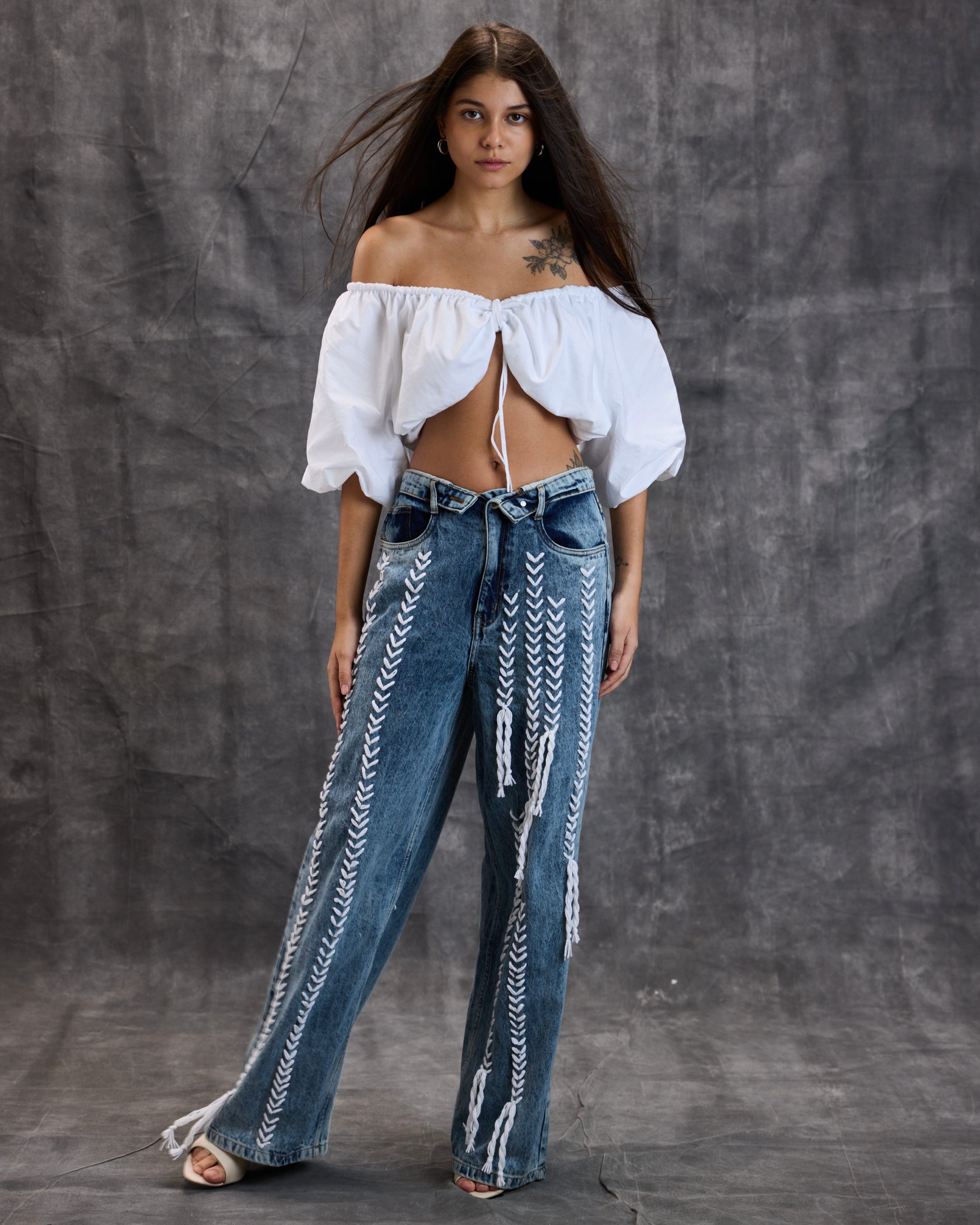Embroidered Denim