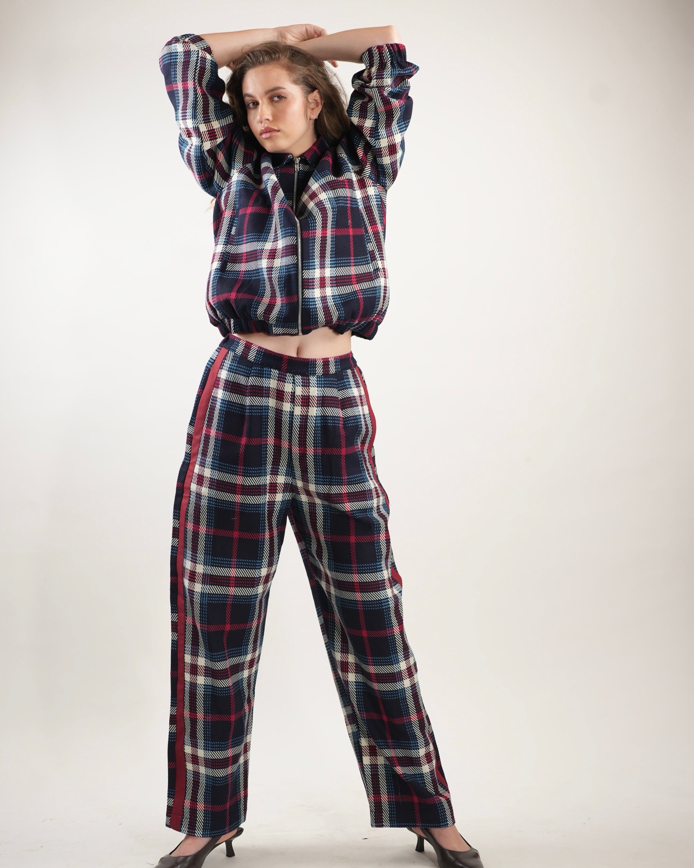 Tri-colour Tartan Jacket