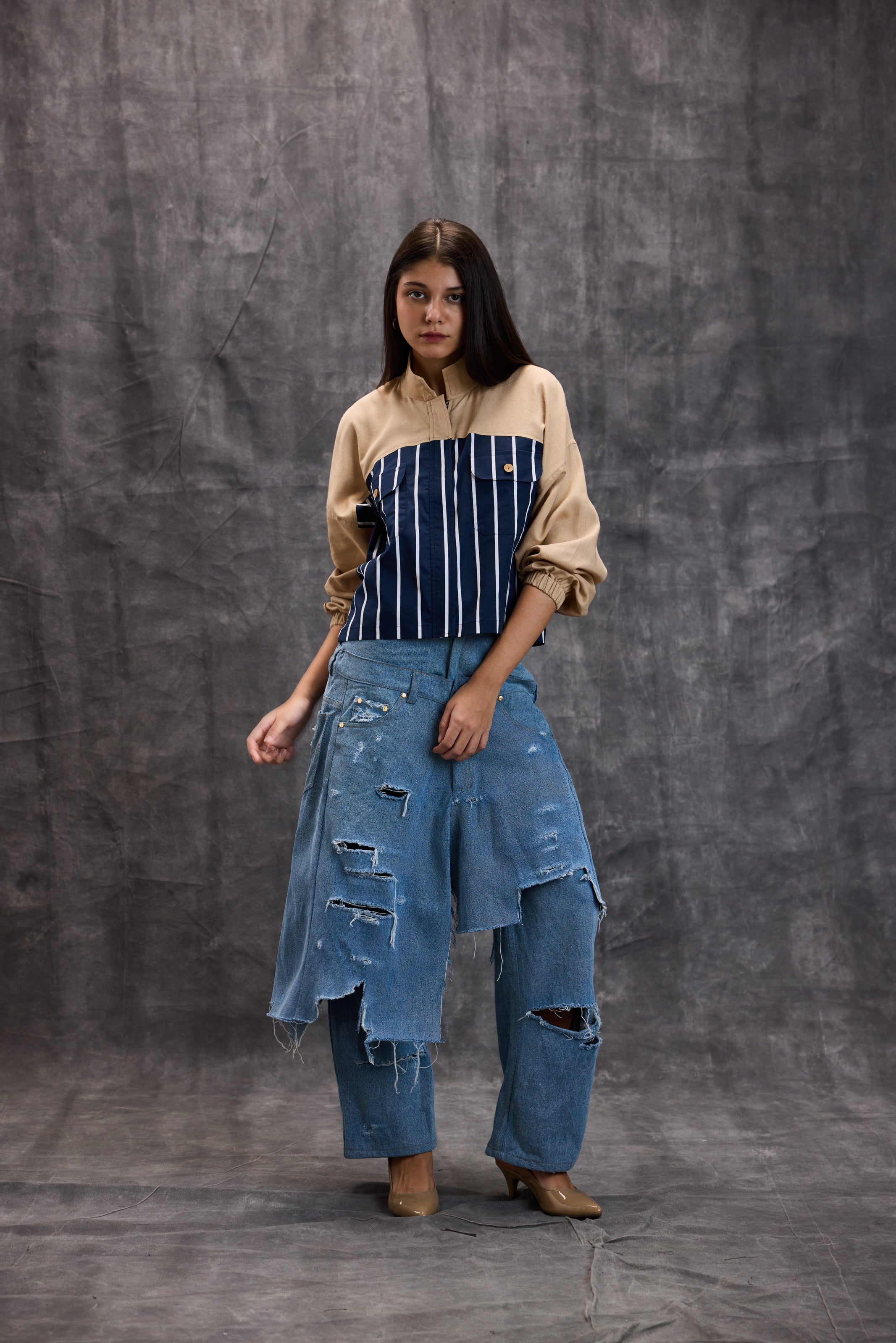Harbor Stripe Utility Shirt