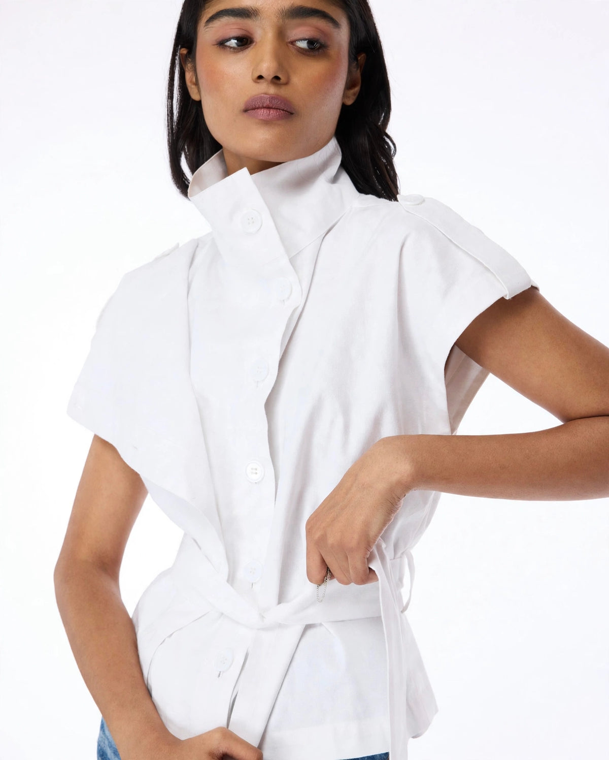 Belted Sculpt Vest