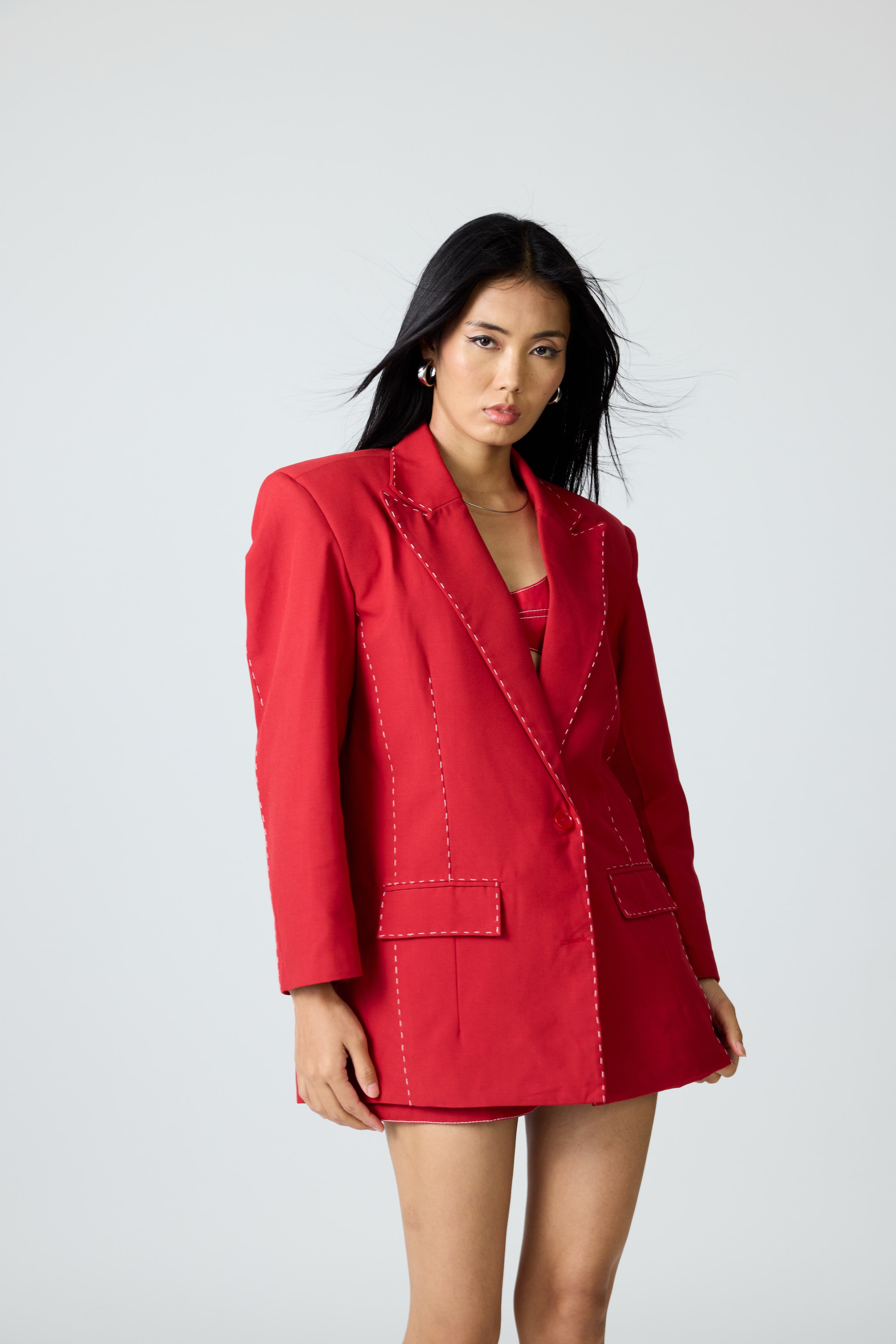 Erryn Red Blazer
