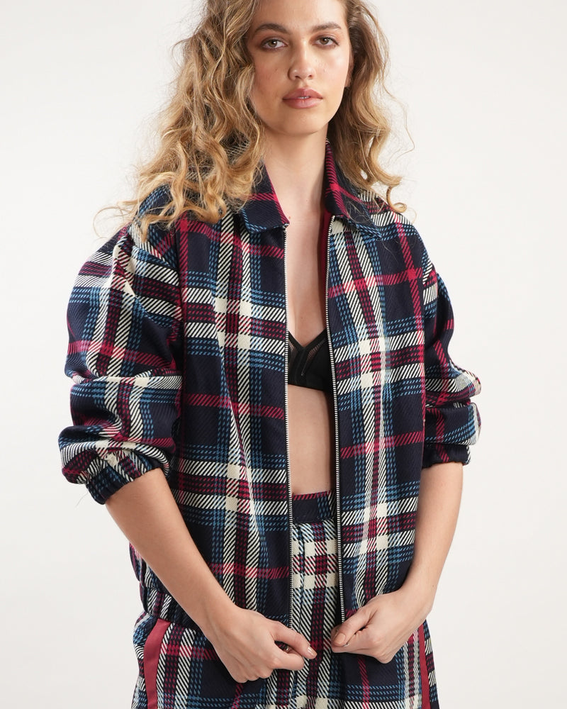 Tri-colour Tartan Jacket