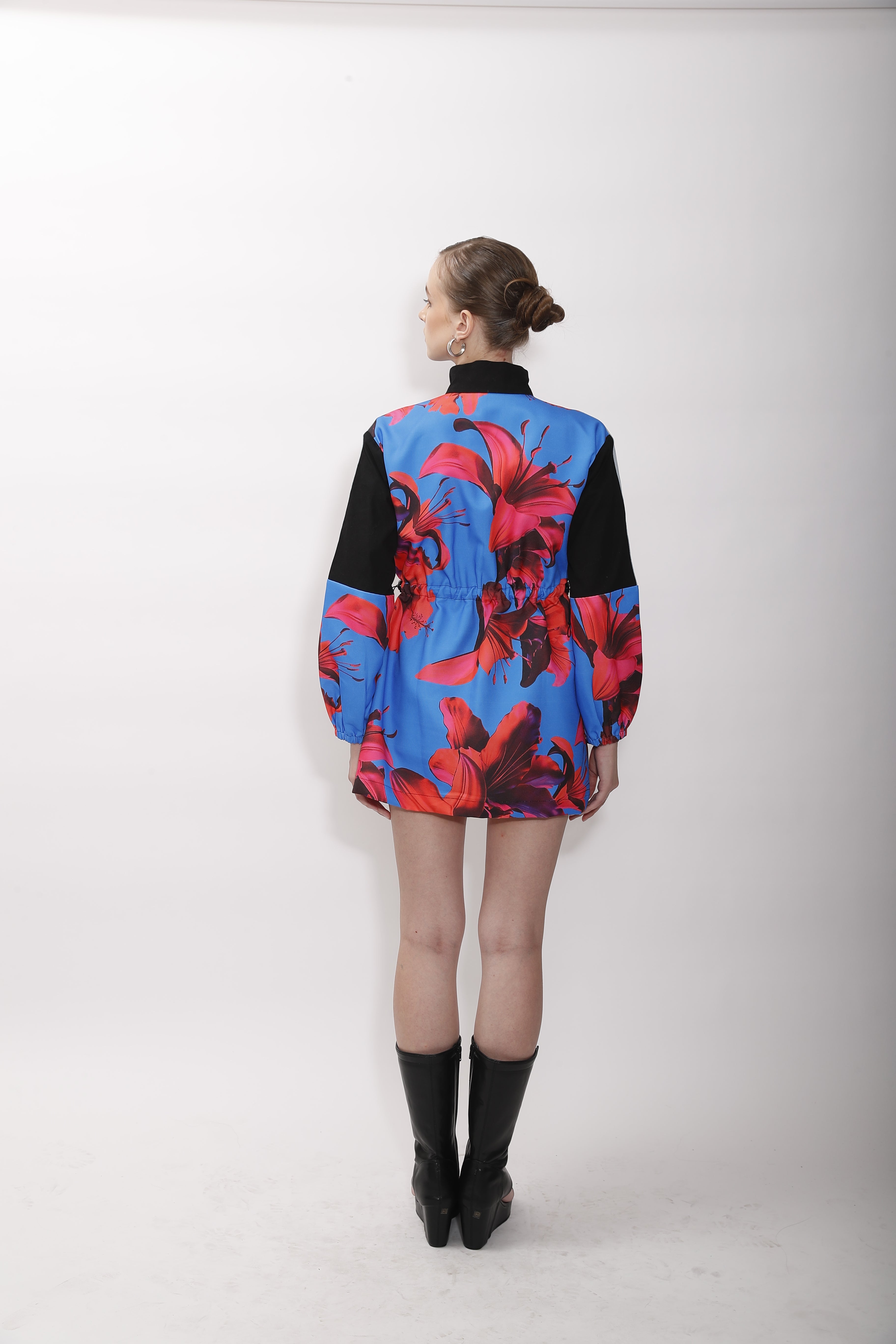 Floral Print Jacket Dress