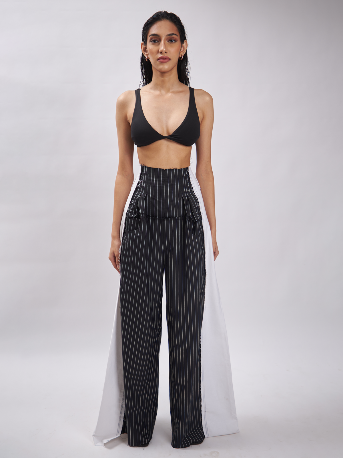 Georgie Pinstripe Corset Pants