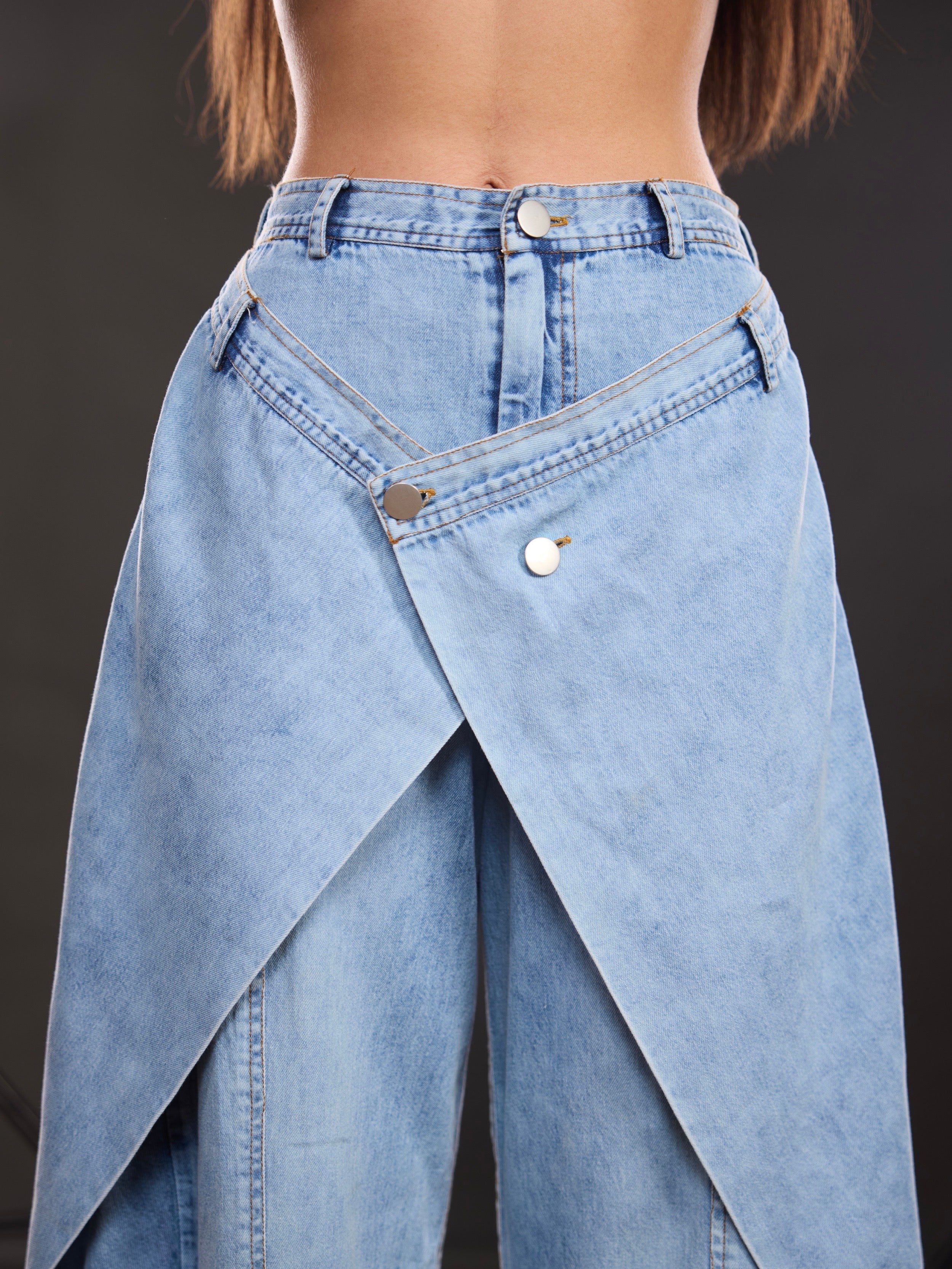 Panel Wide Leg jeans