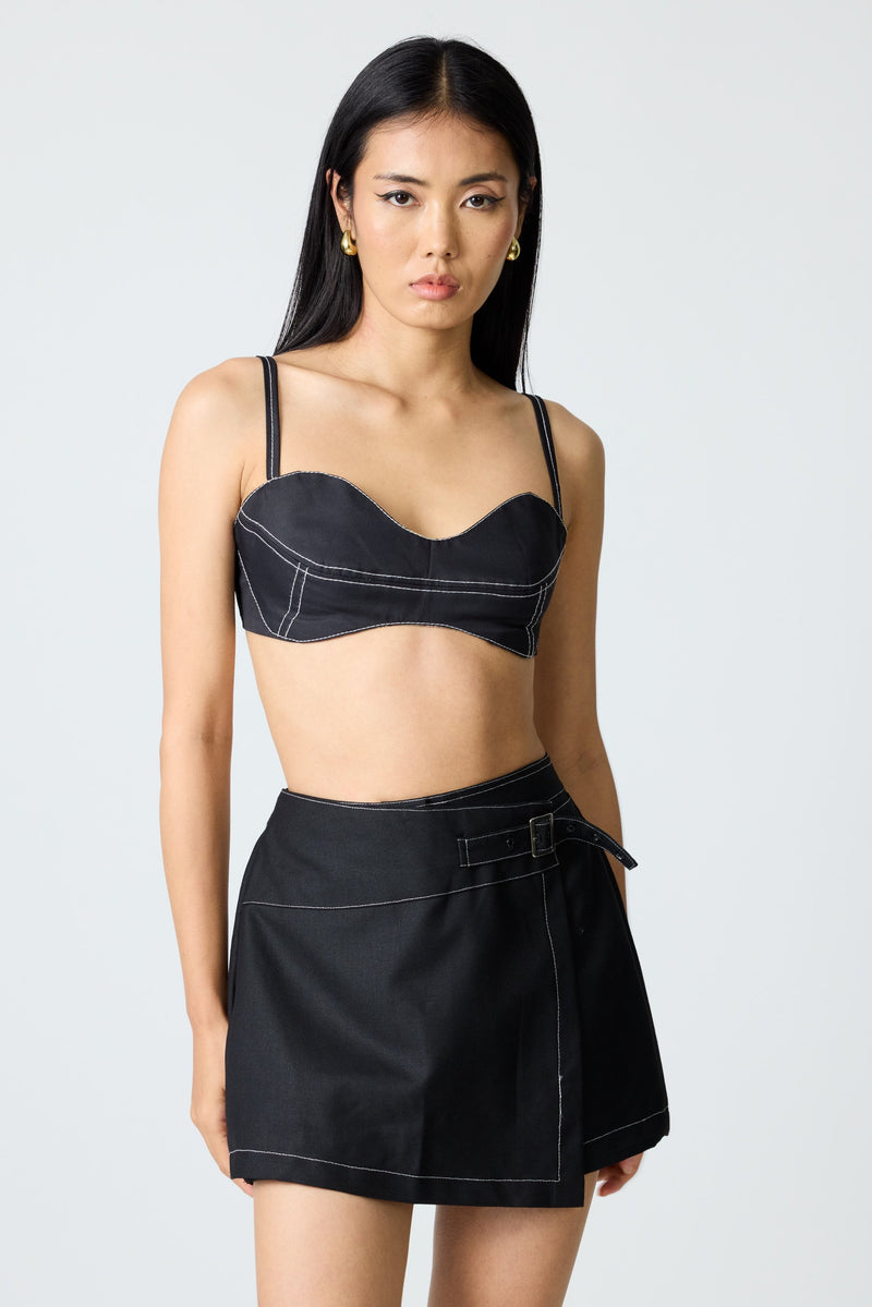 Erryn Black Skort