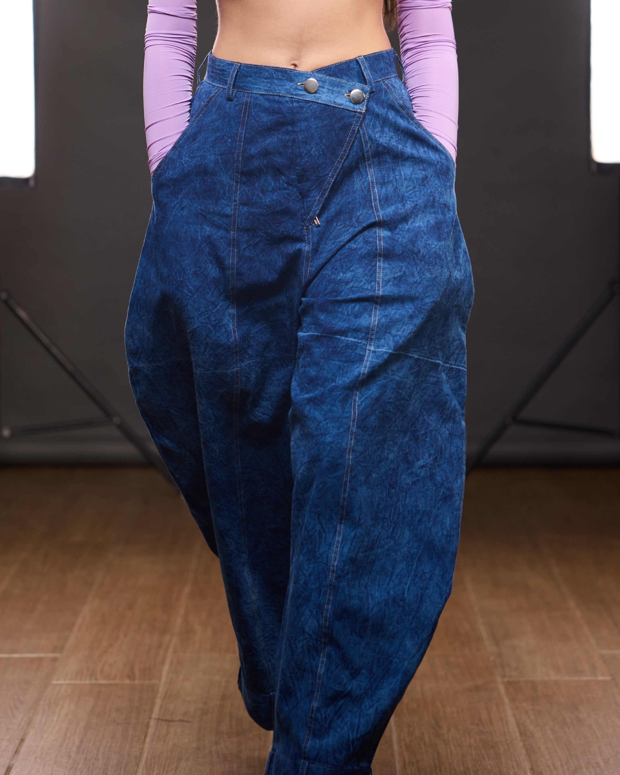 Washed Barrel Denim