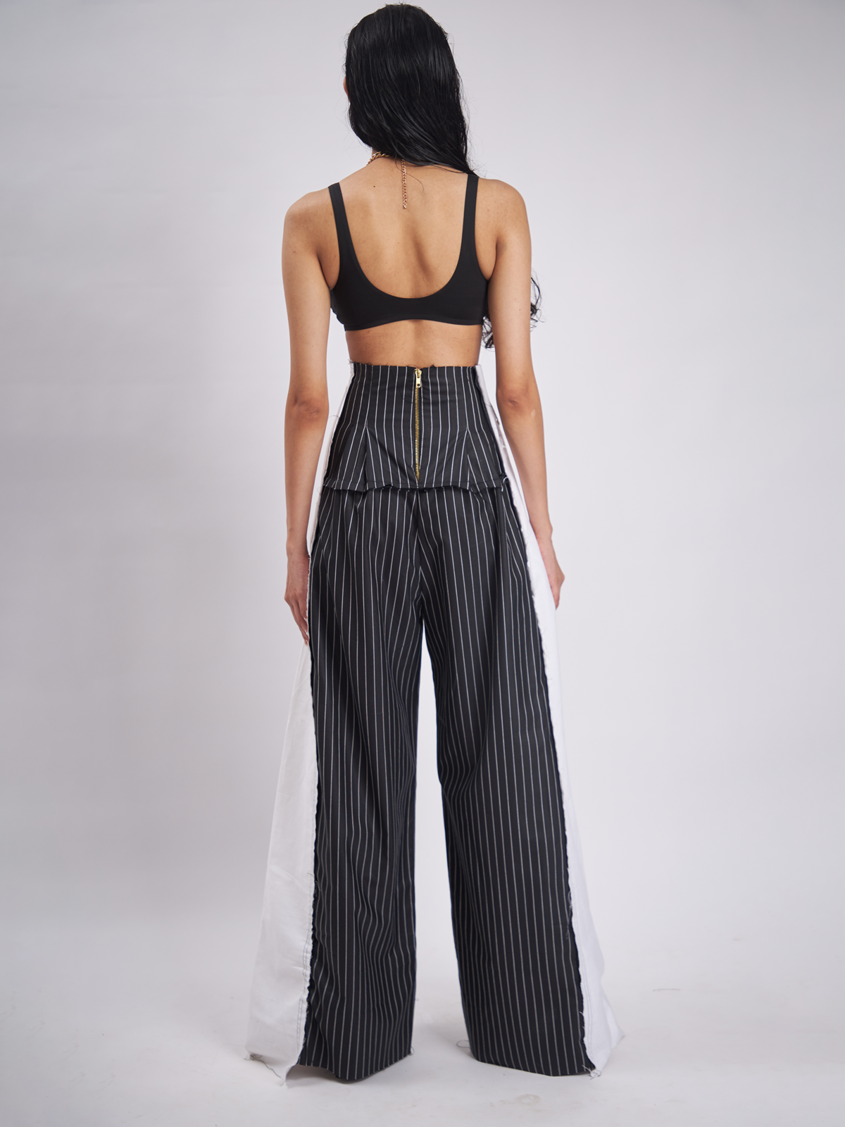 Georgie Pinstripe Corset Pants