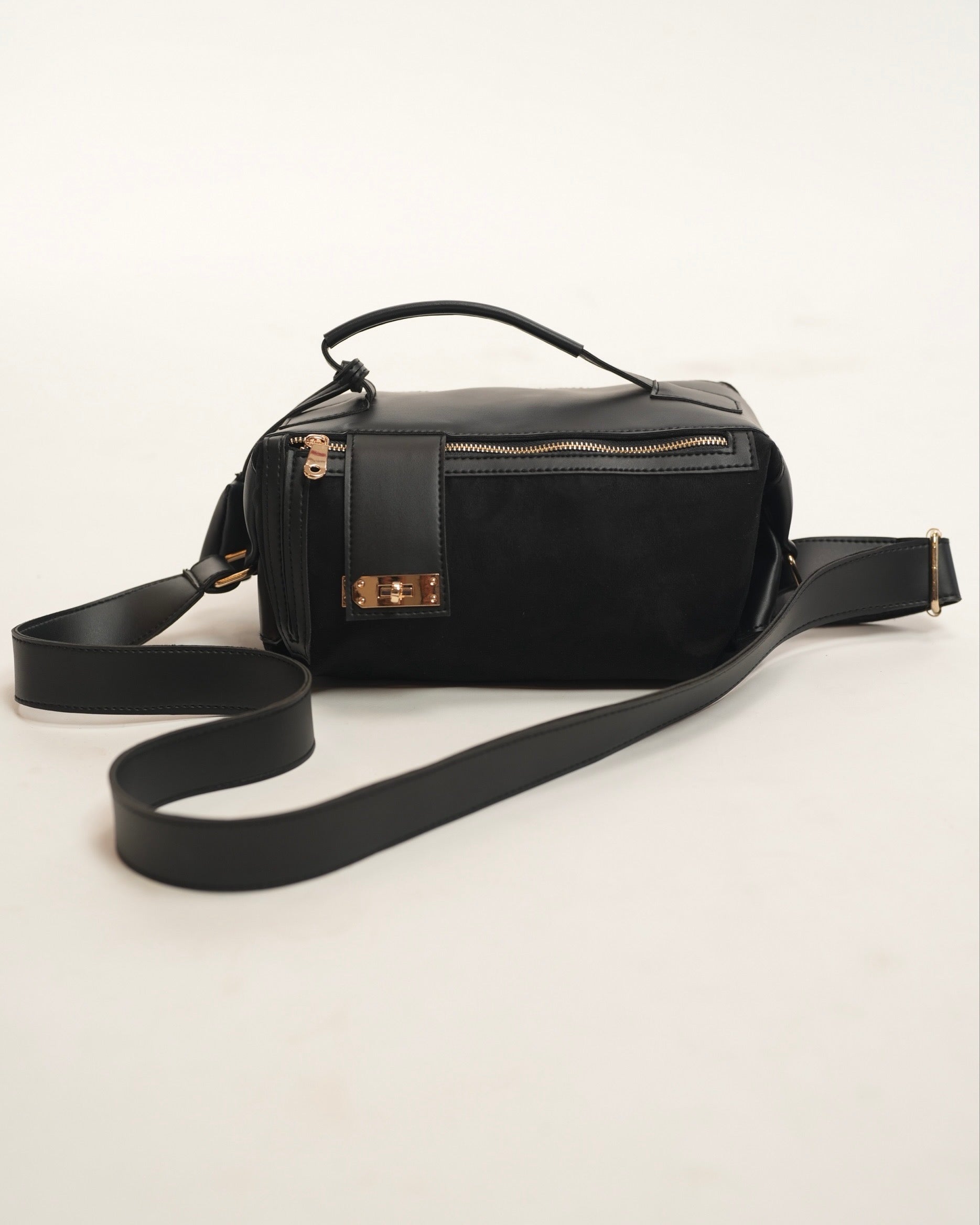 Two-Tone Box Handbag